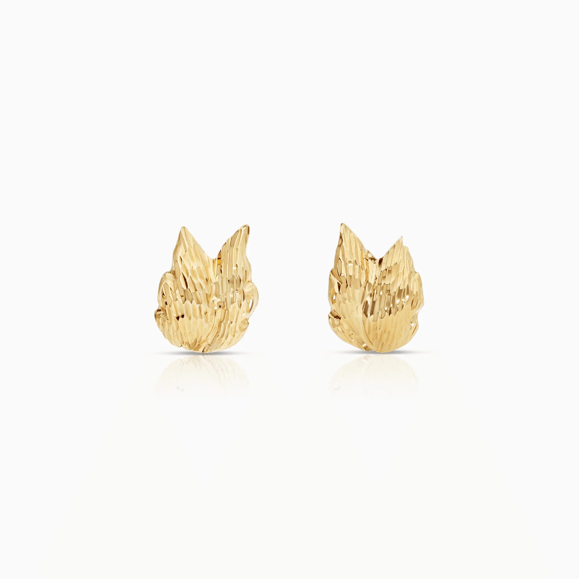 Gold earrings 0.92g 18K gold