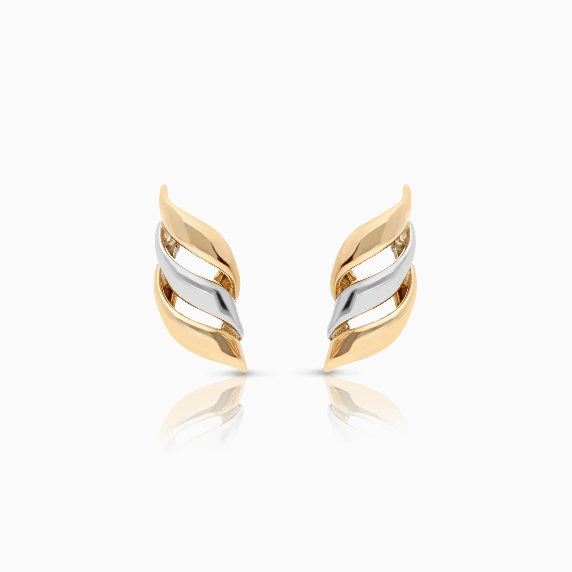 Gold earrings 0.95g 18K white/yellow/rose gold
