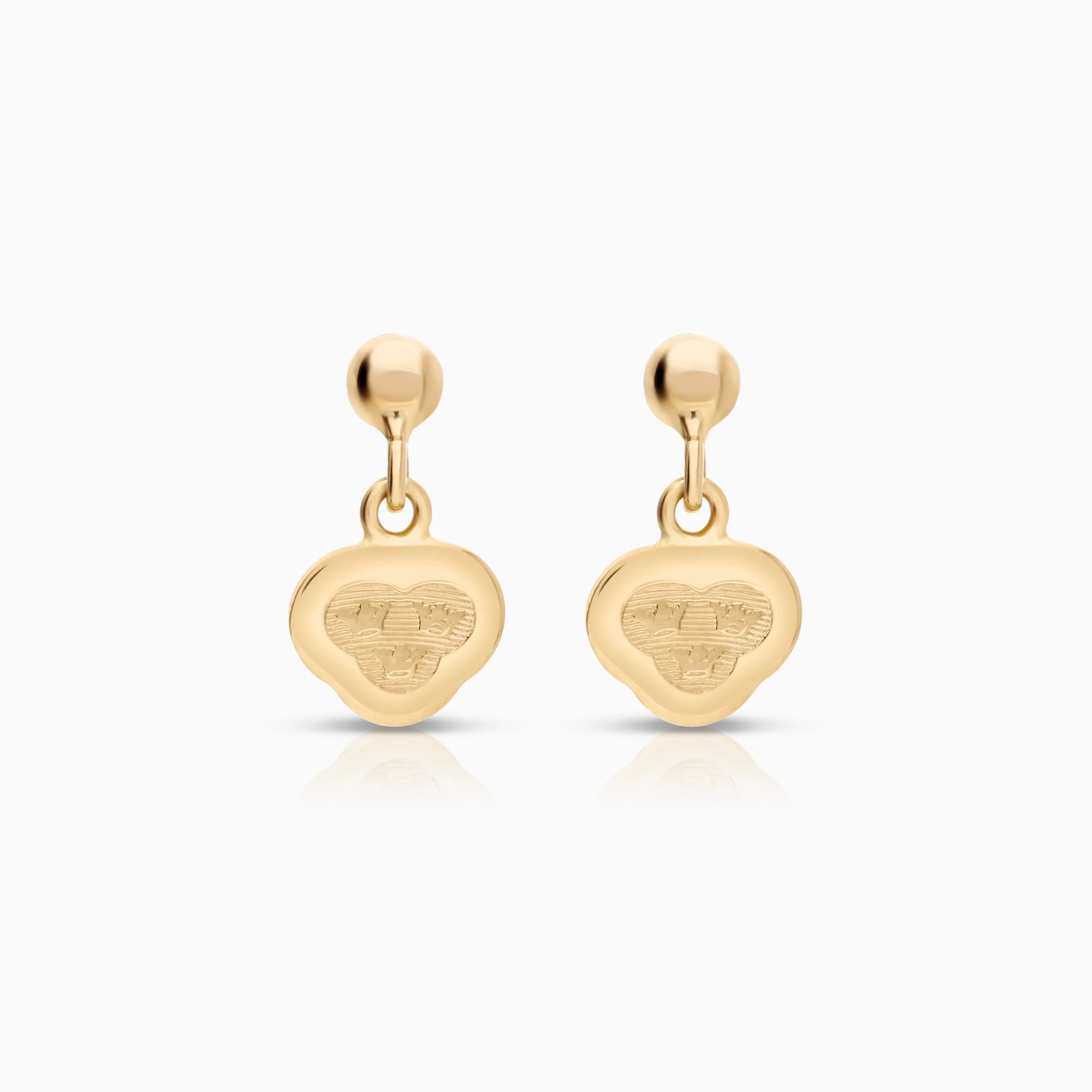 Gold earrings 1.09g 18K gold