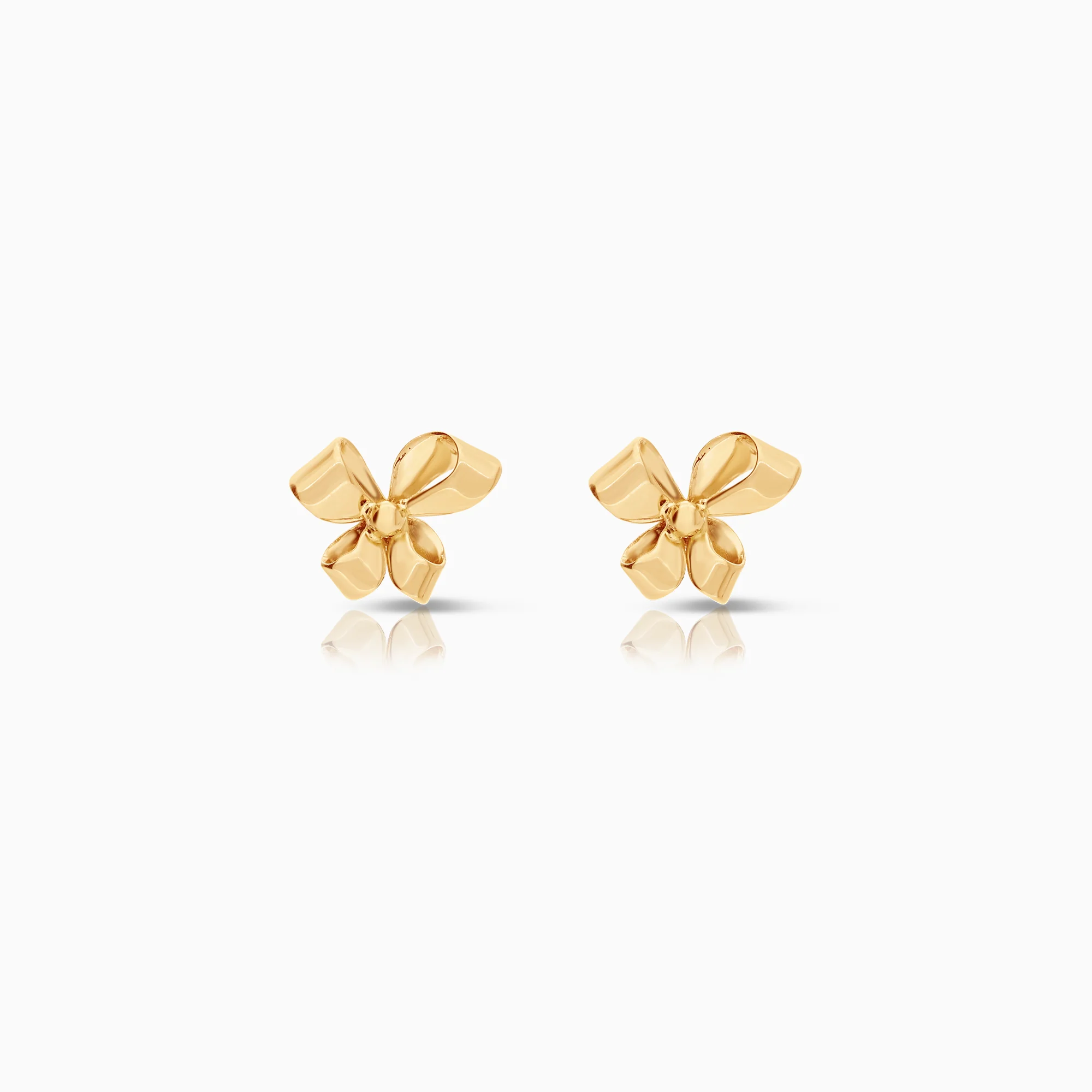 Gold earrings 1.12g 18K gold