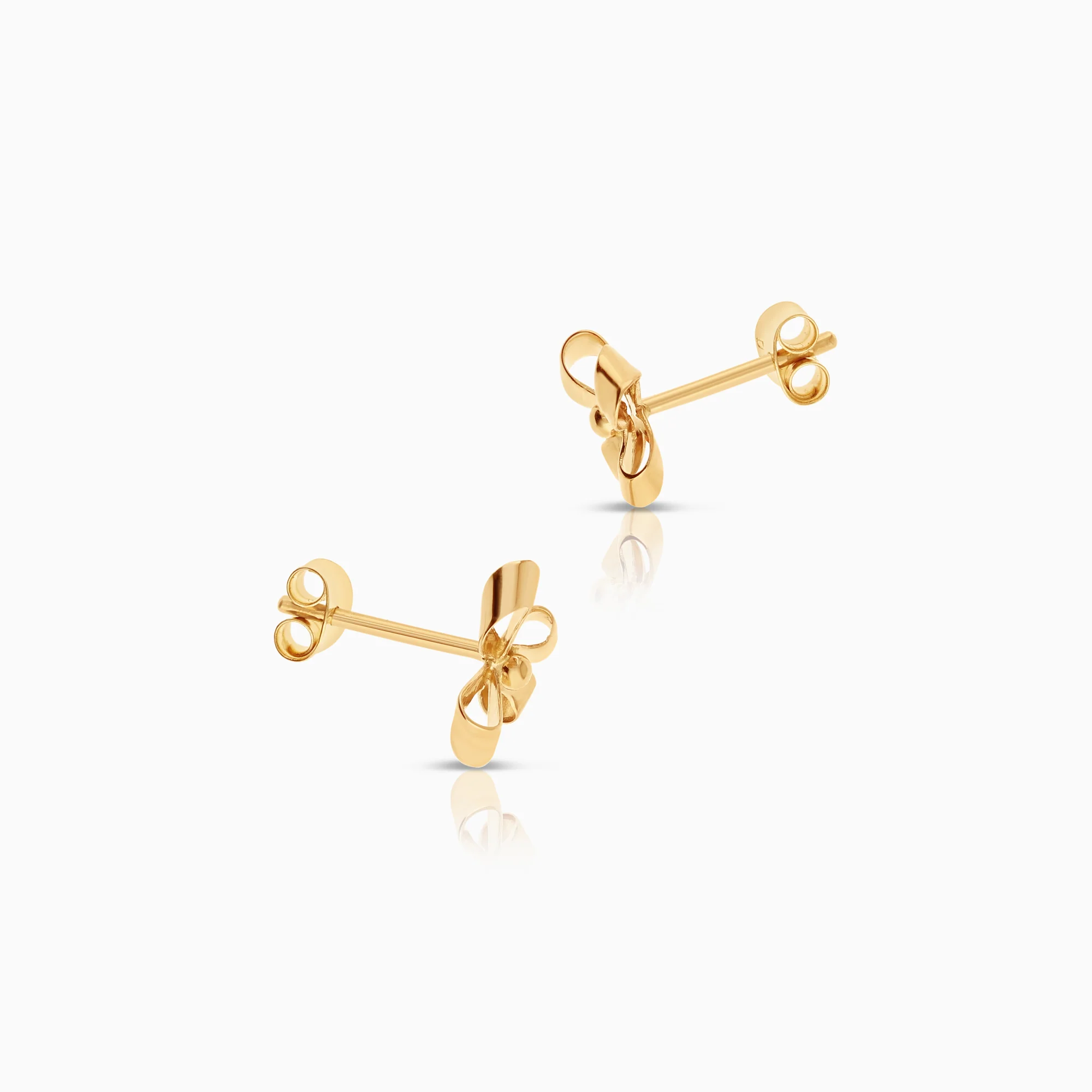 Gold earrings 1.12g 18K gold - Image 2
