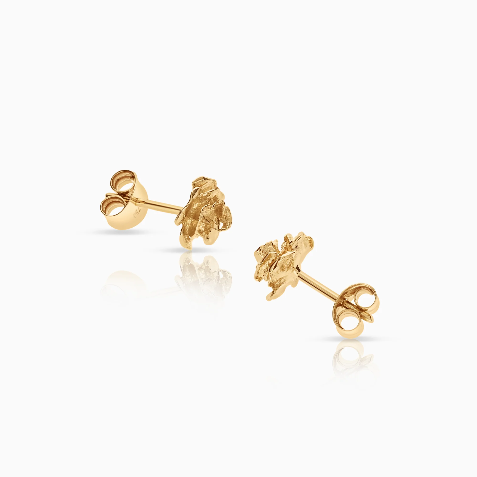 Gold earrings 1.14g 18K gold - Image 2