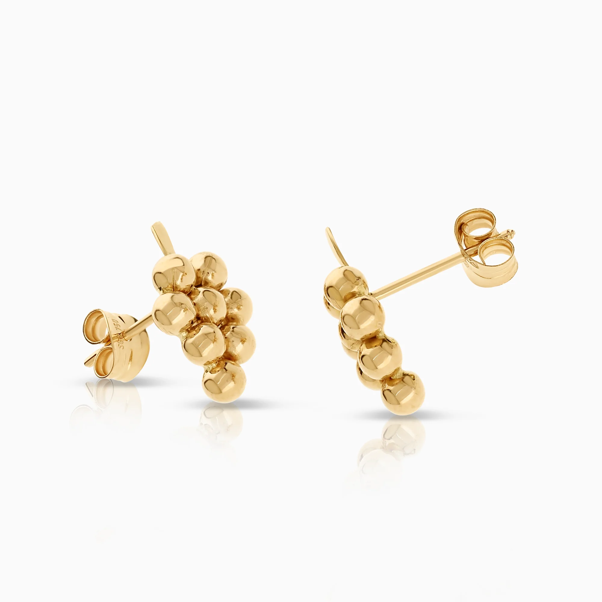 Gold earrings 1.15g 18K gold - Image 2