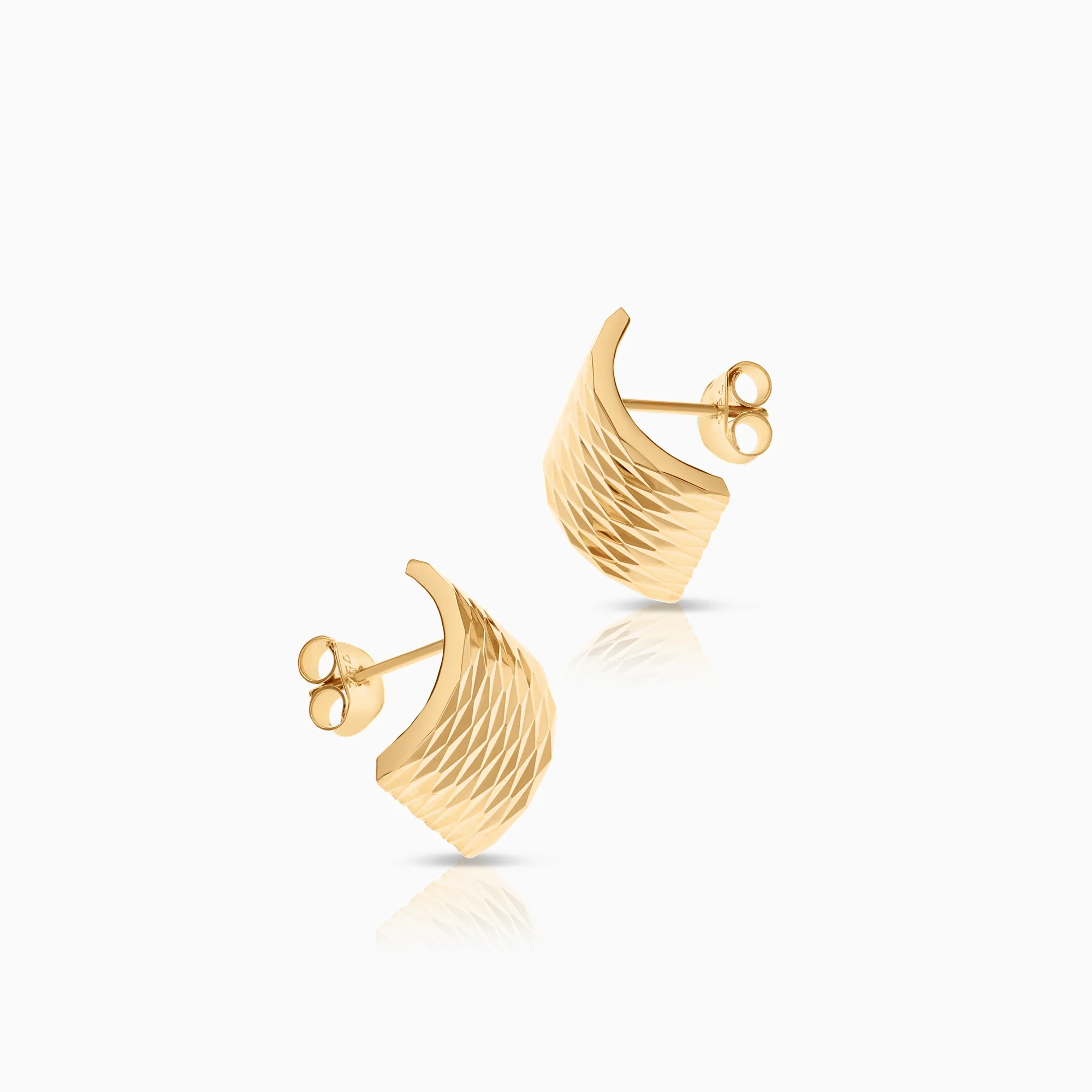Gold earrings 1.31g 18K gold - Image 2