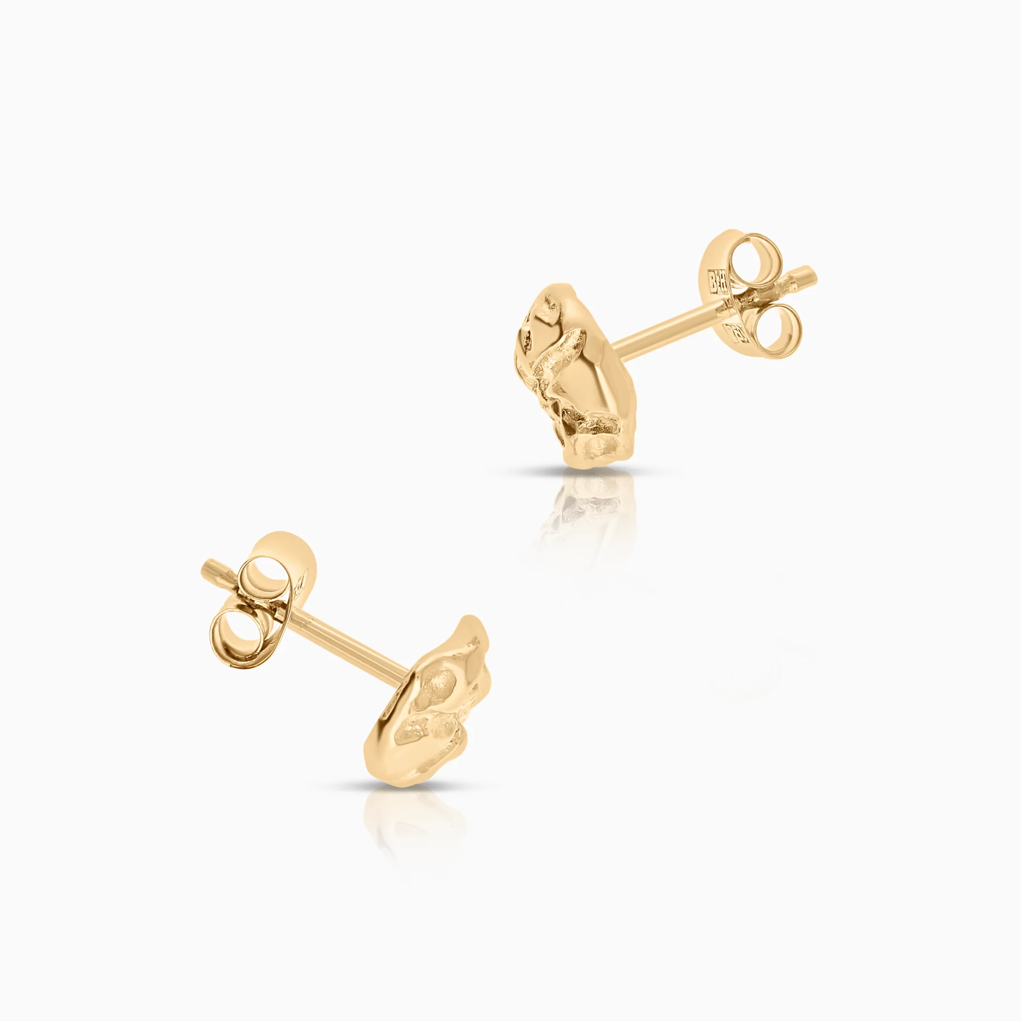 Gold earrings 1.31g 18K gold - Image 2