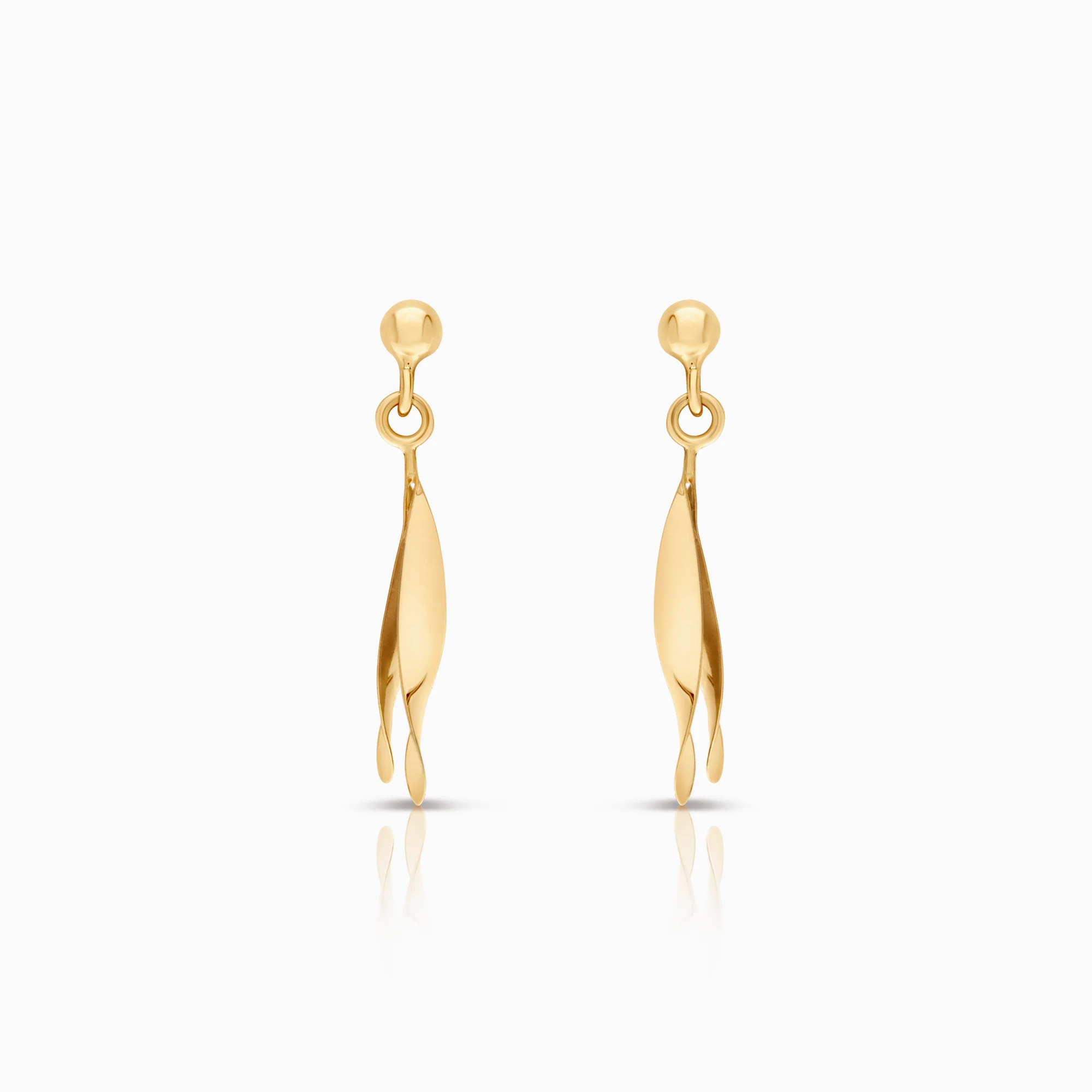 Gold earrings 1.32g 18K gold