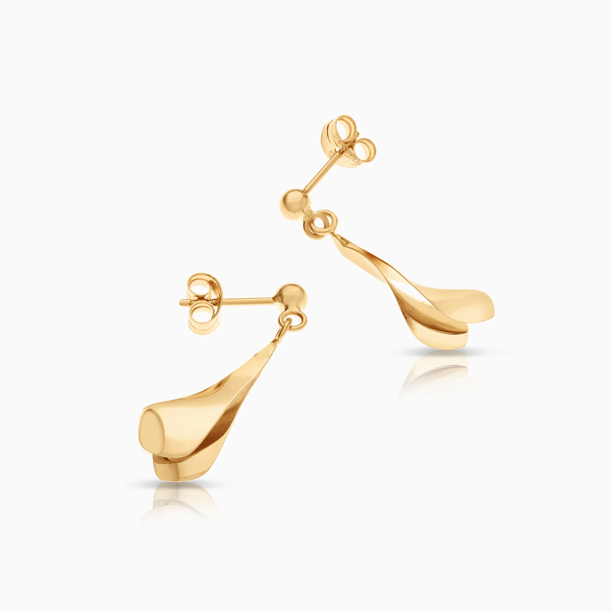 Gold earrings 1.32g 18K gold - Image 2