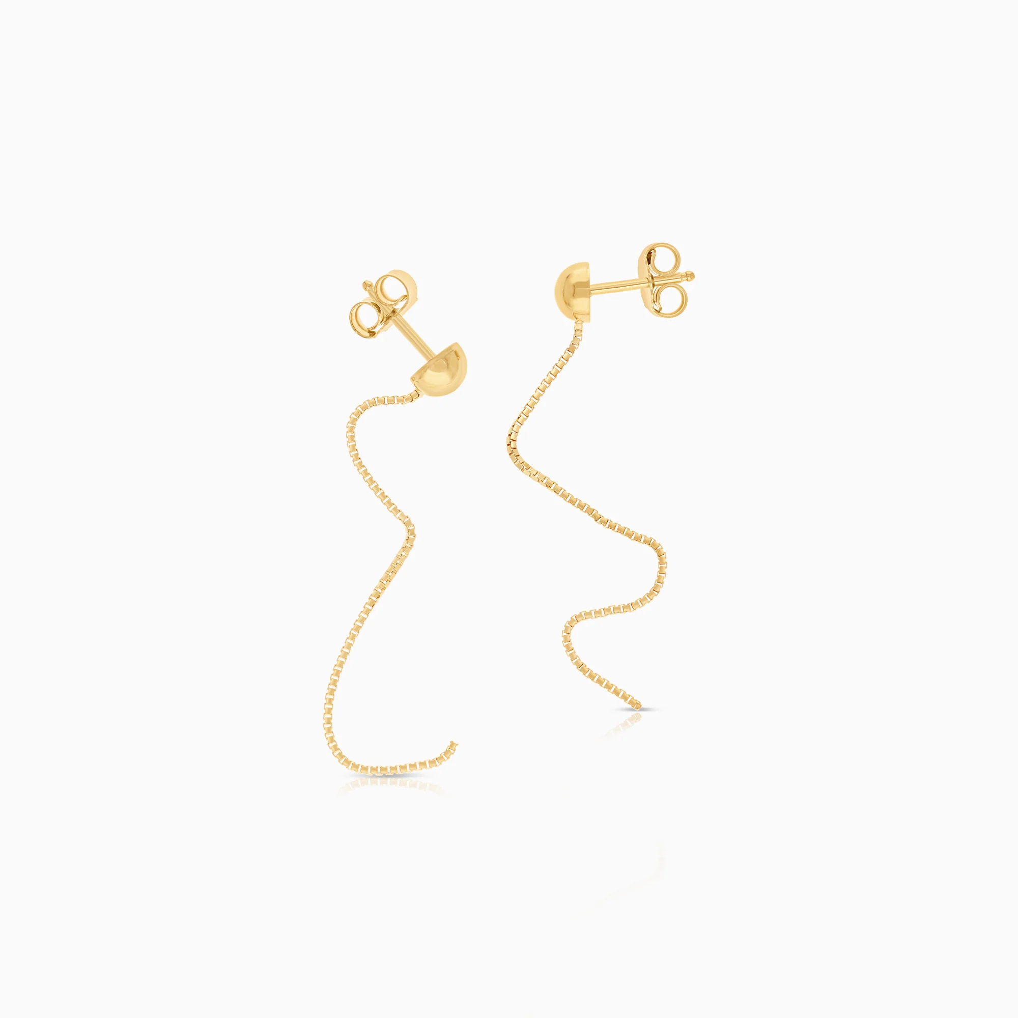 Gold earrings 1.34g 18K yellow gold - Image 2