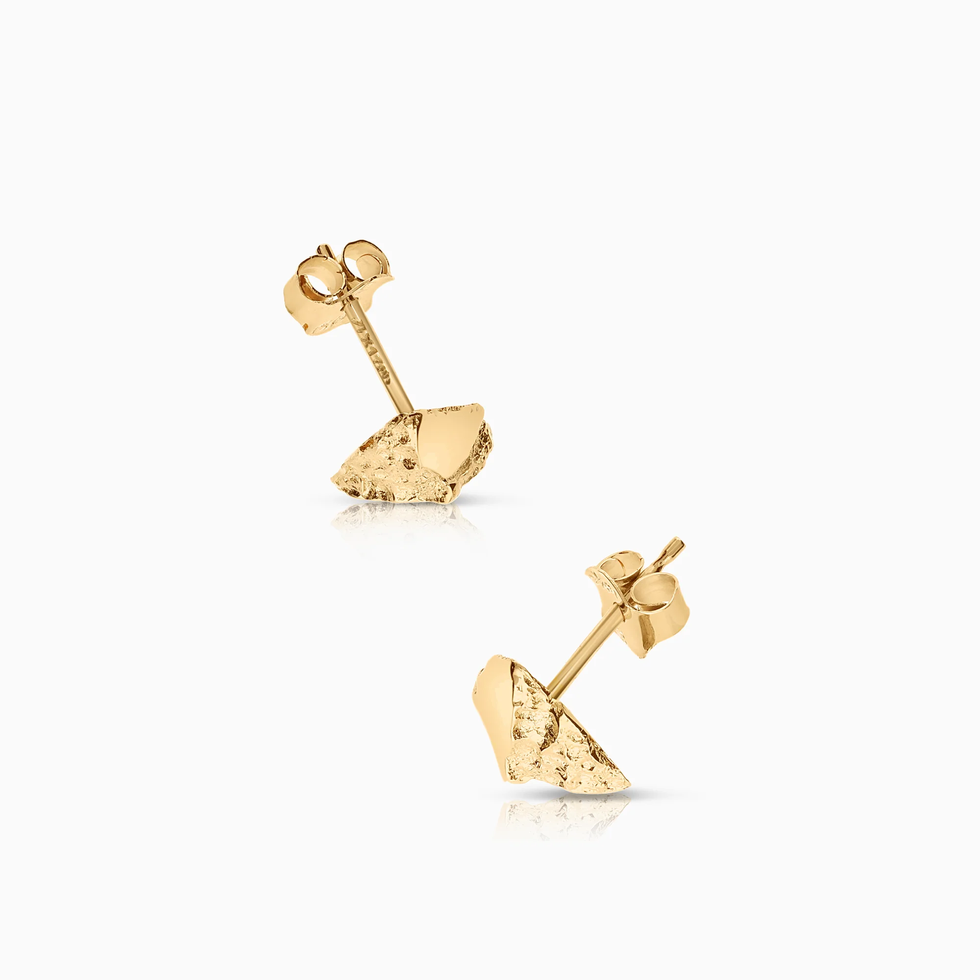 Gold earrings 1.38g 18K gold - Image 2