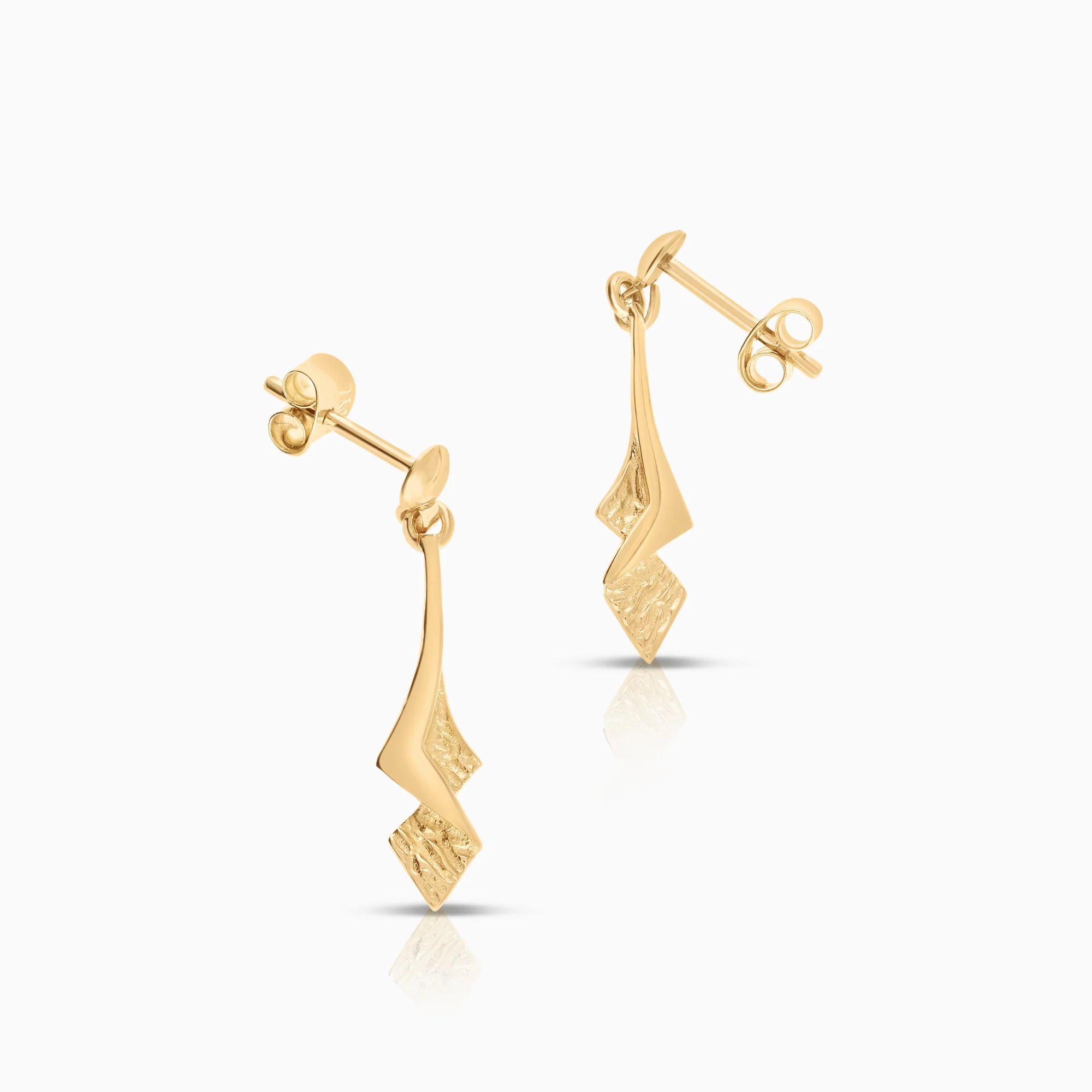 Gold earrings 1.56g 18K gold - Image 2