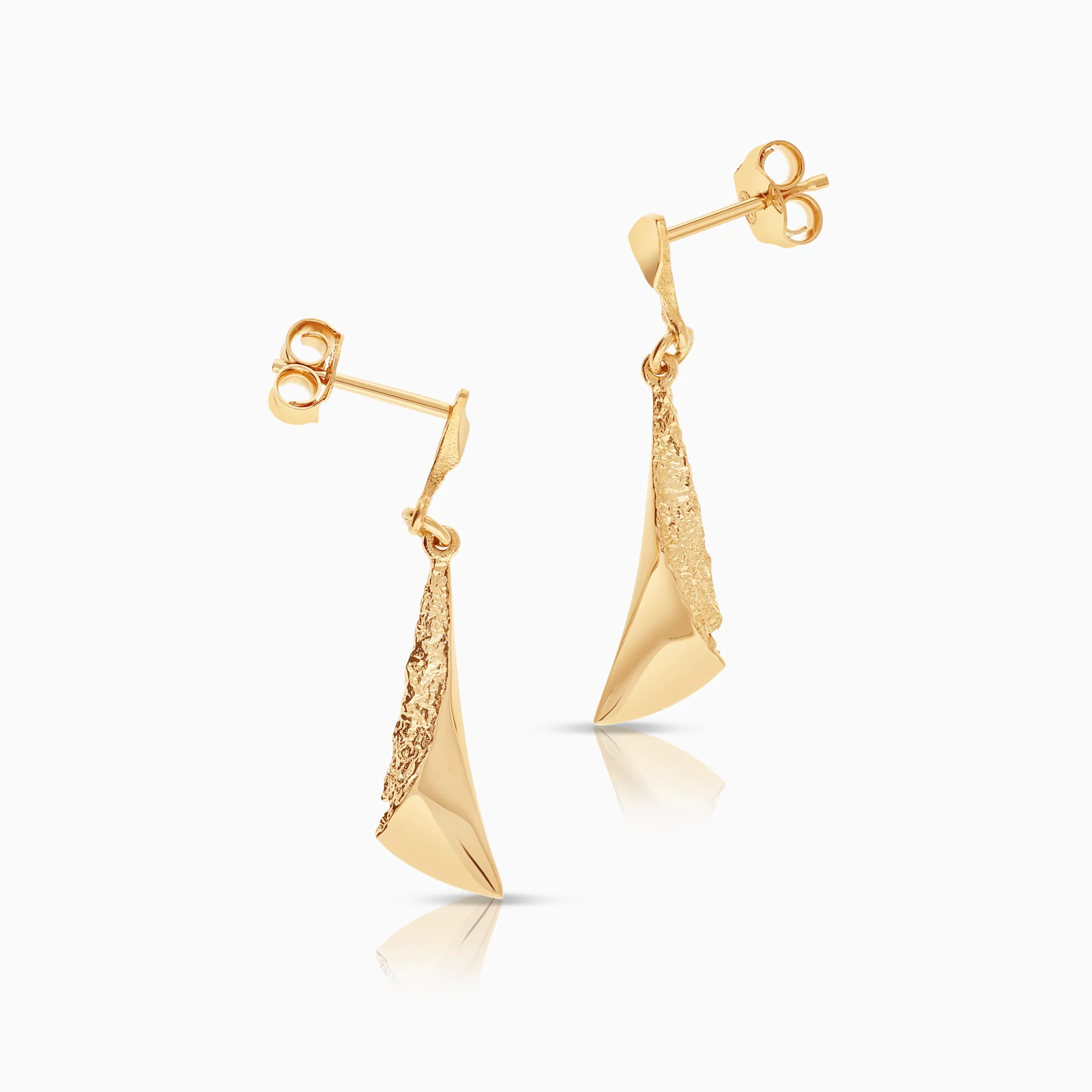 Gold earrings 1.70g 18K gold - Image 2