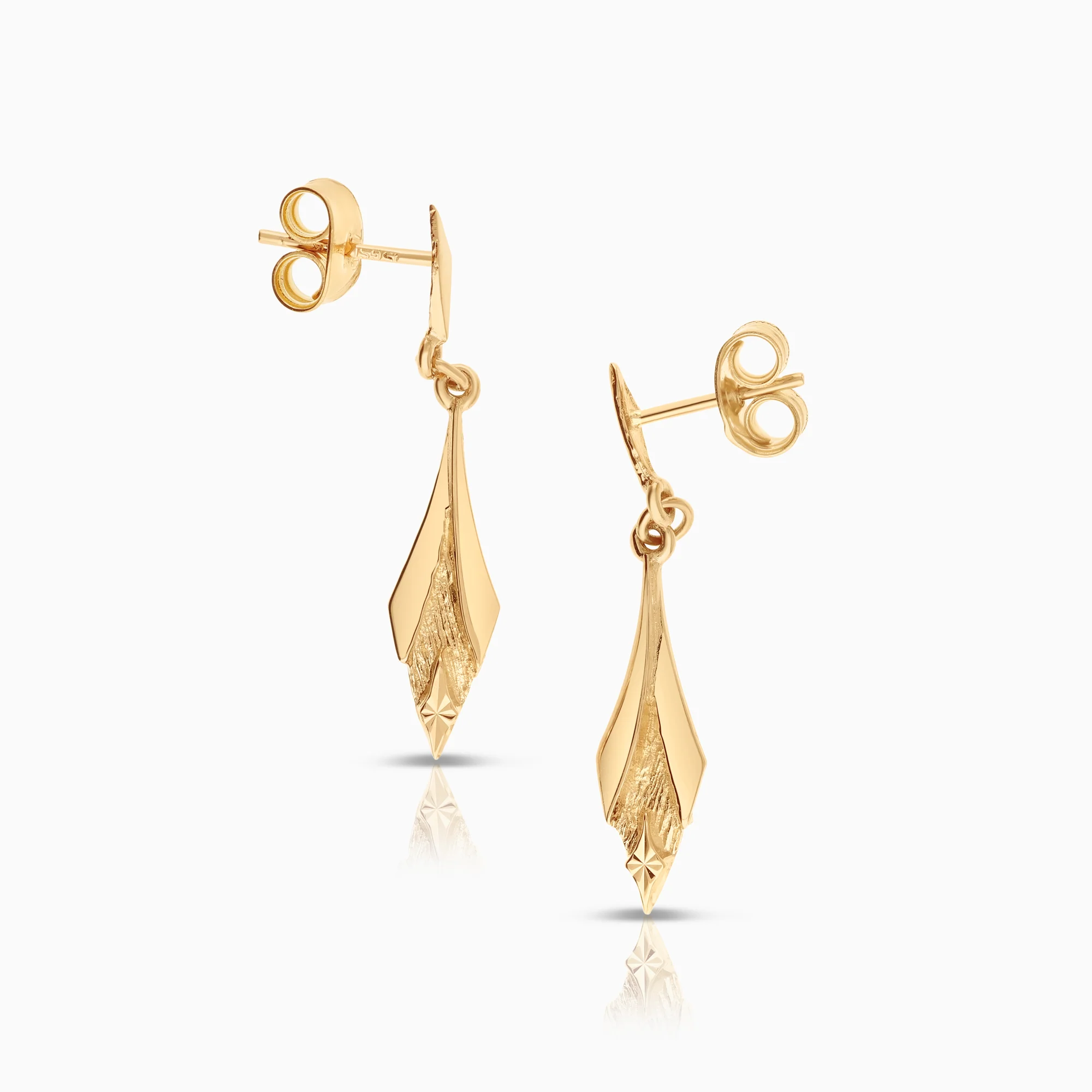 Gold earrings 1.86g 18K gold - Image 2