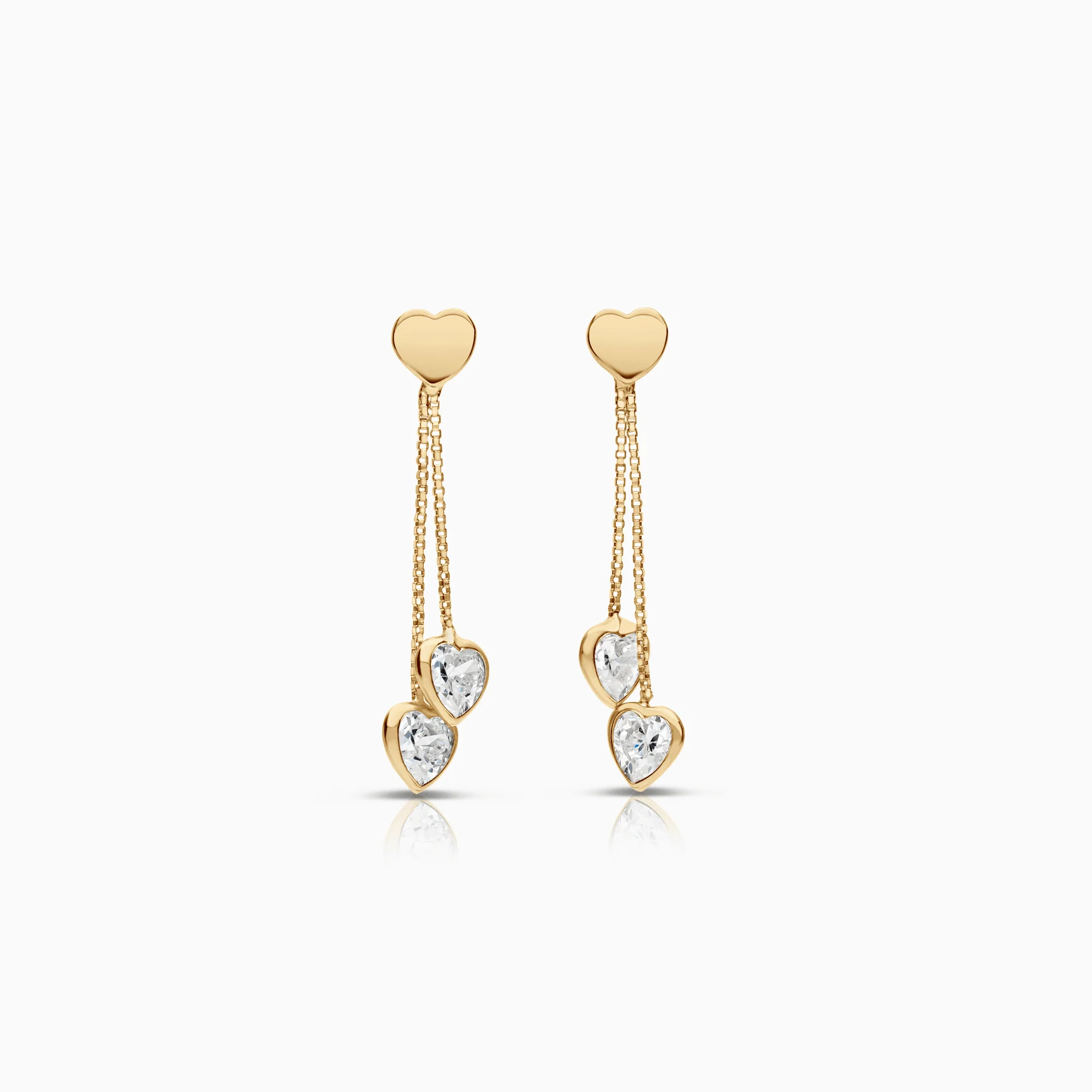 Gold earrings 1.02g 18K gold
