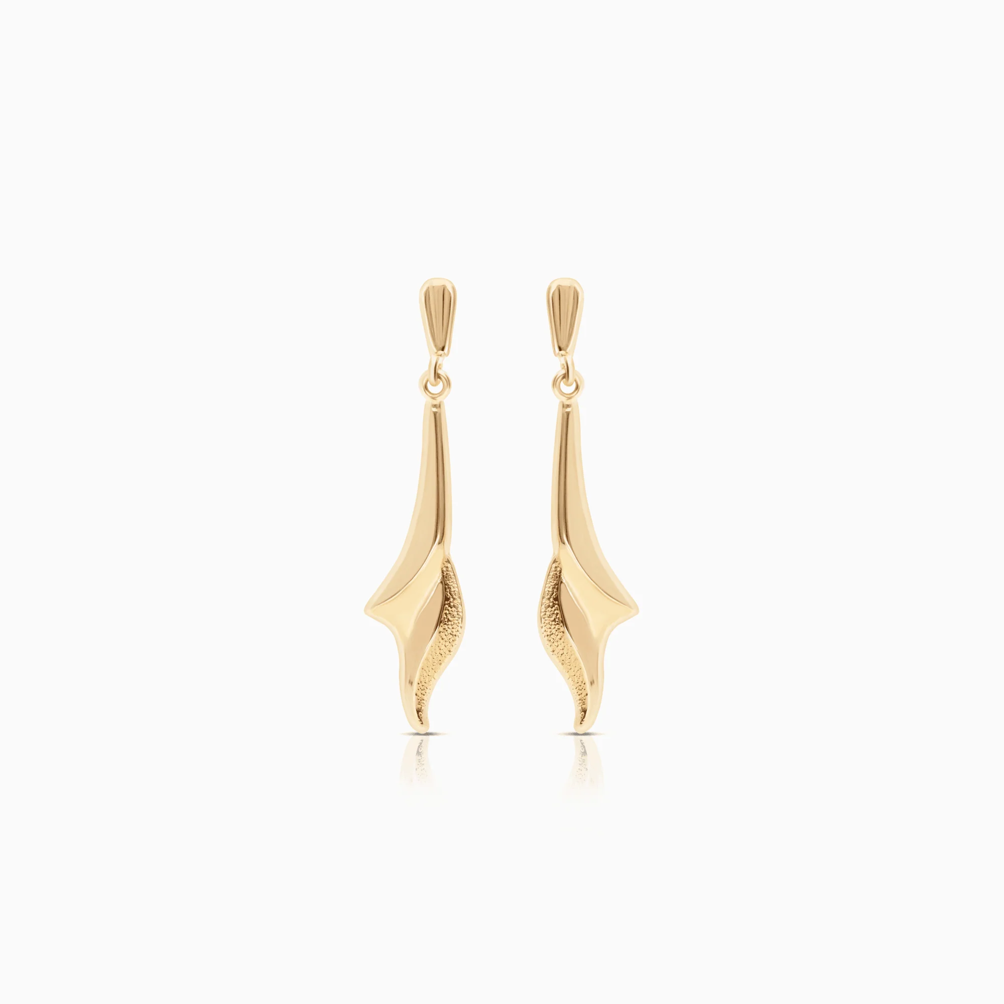 Gold earrings 1.10g 18K gold