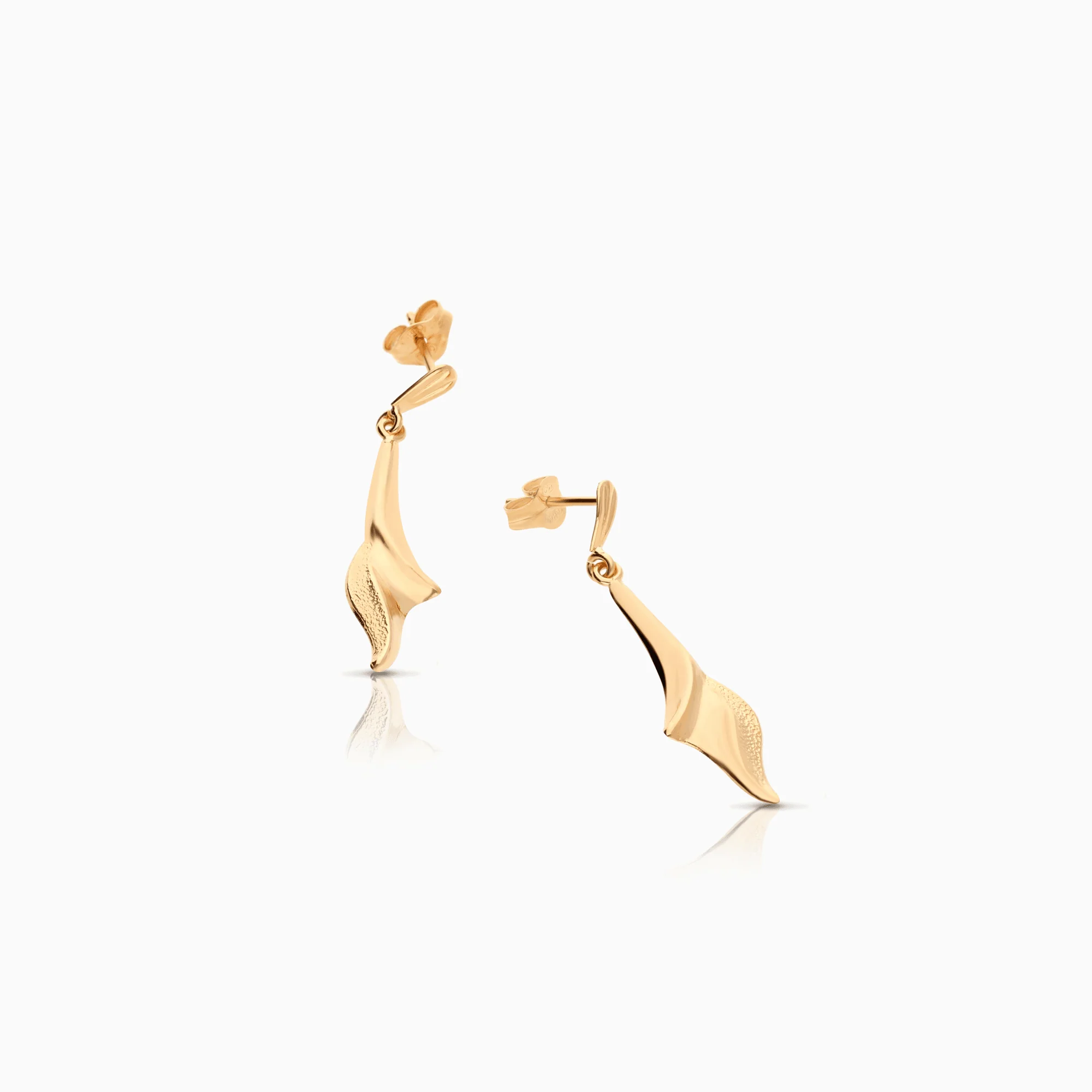 Gold earrings 1.10g 18K gold - Image 2