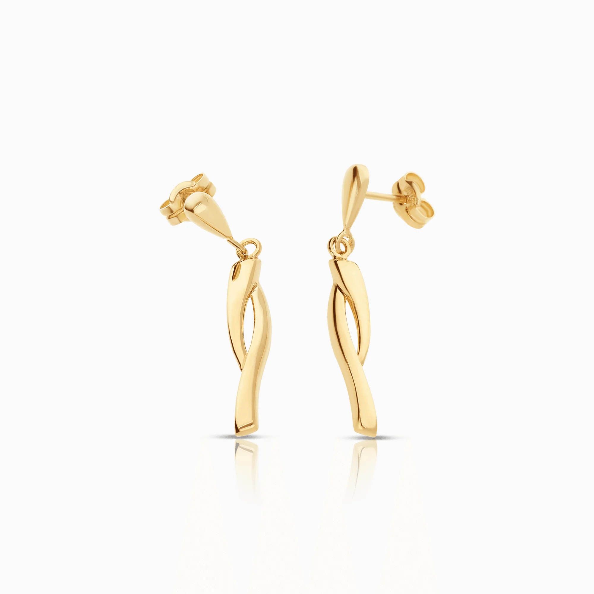 Gold earrings 1.20g 18K gold - Image 2