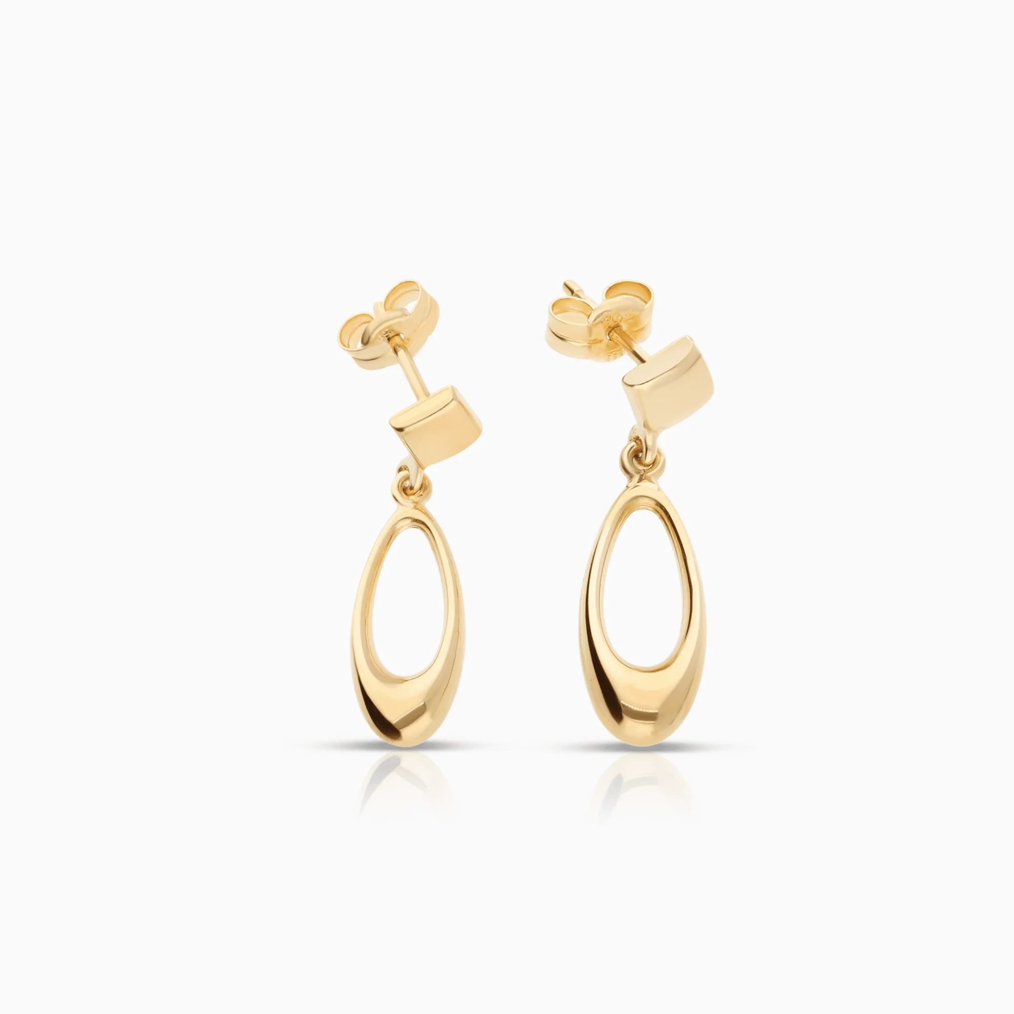 Gold earrings 1.20g 18K gold - Image 2