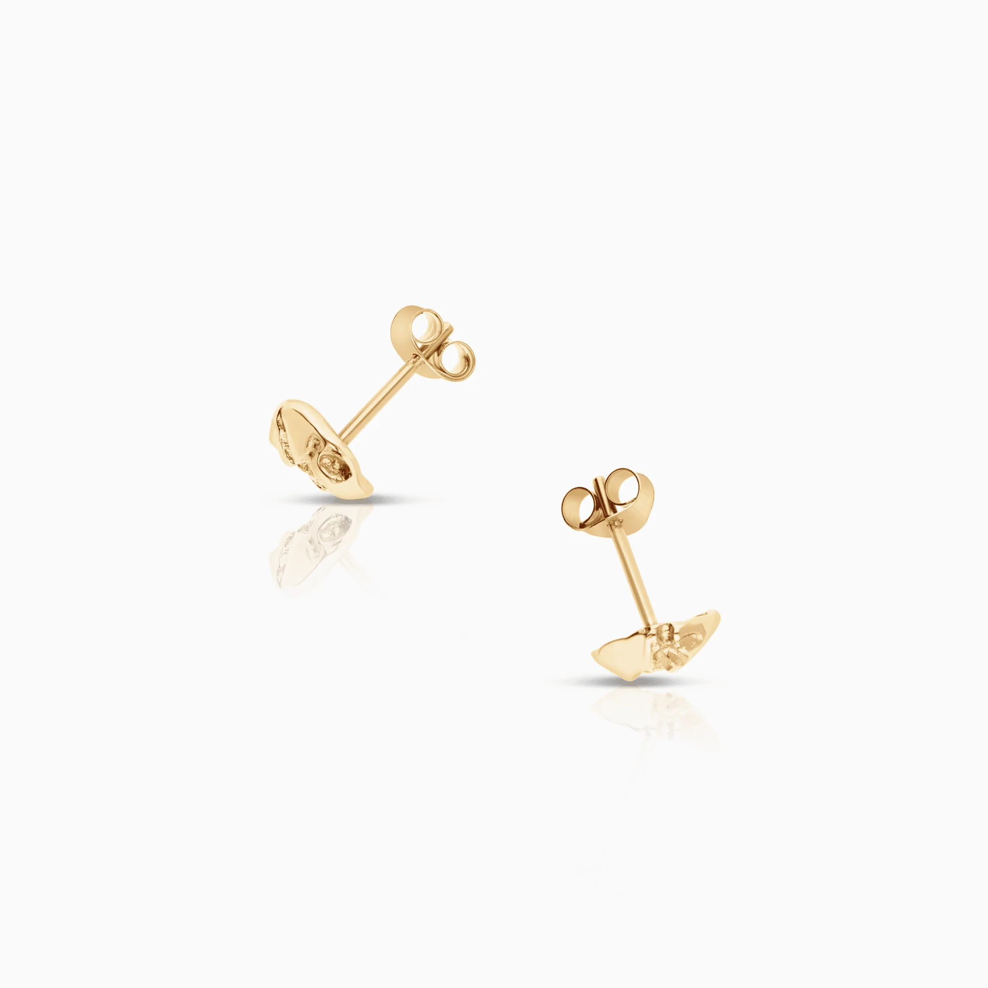 Gold earrings 1.28g 18K gold - Image 2