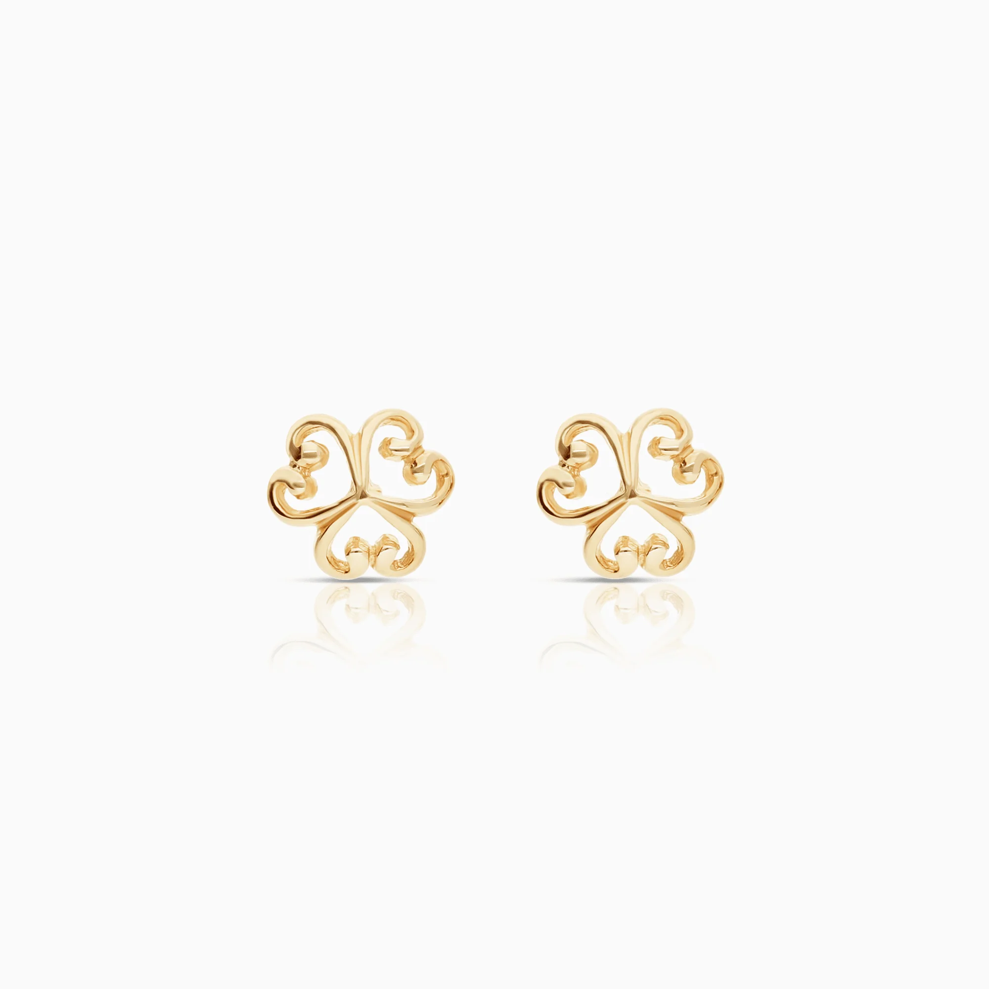 Gold earrings 1.38g 18K gold
