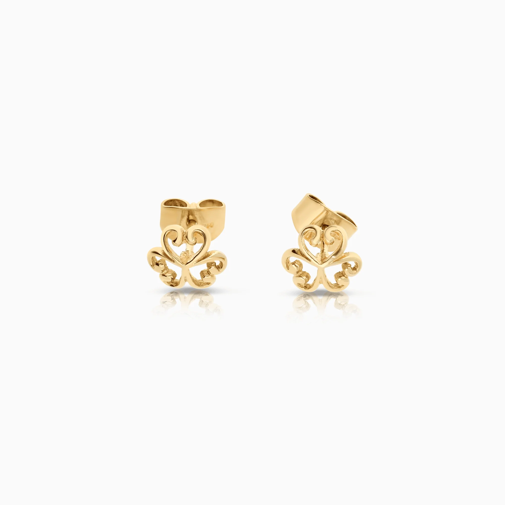 Gold earrings 1.38g 18K gold - Image 2