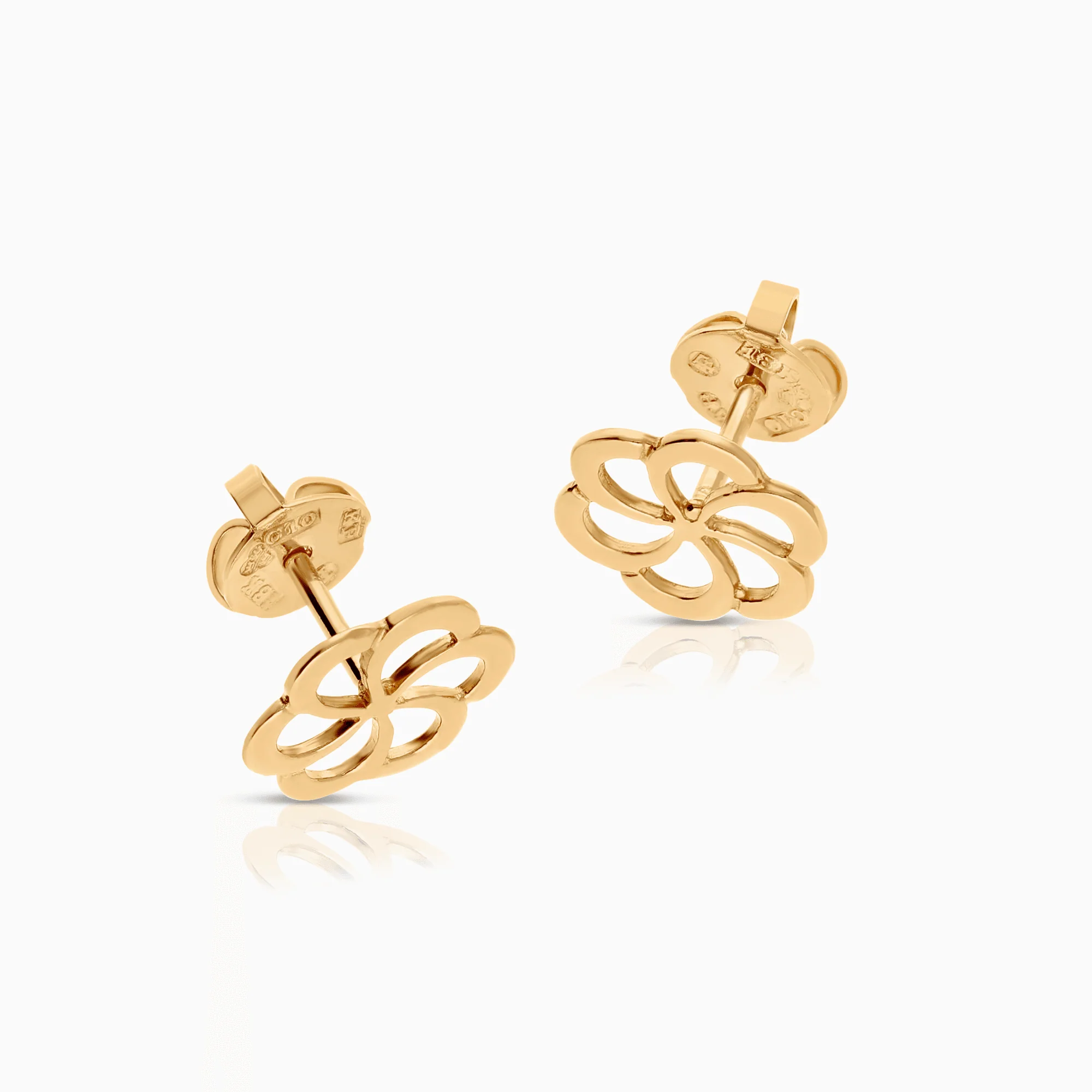 Gold Earrings 1.44g 18K Gold - Image 2