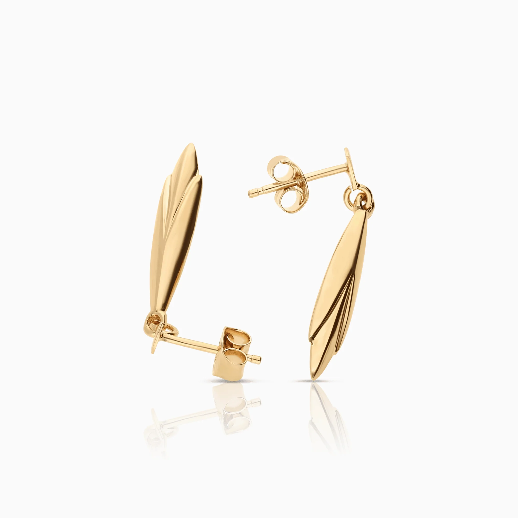 Gold earrings 1.47g 18K - Image 2