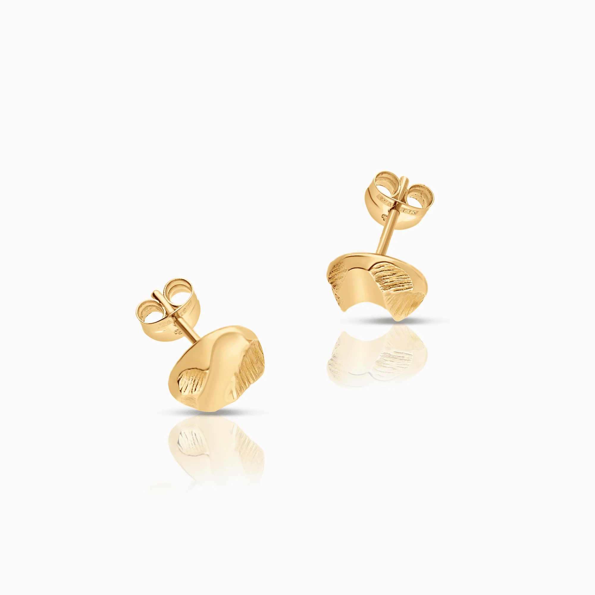Gold earrings 1.60g 18K gold - Image 2
