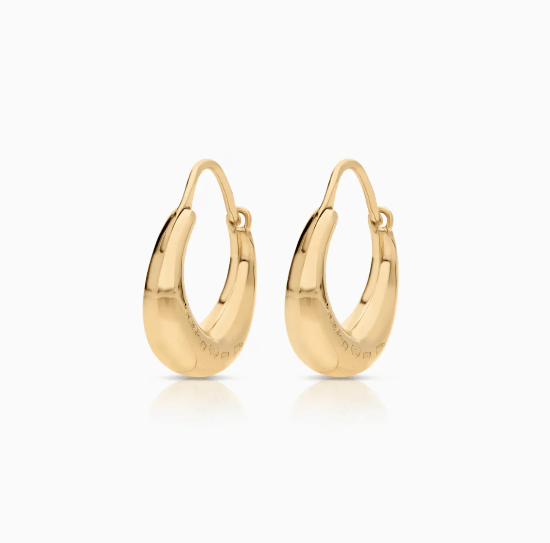 Gold earrings 1.61g 18K gold