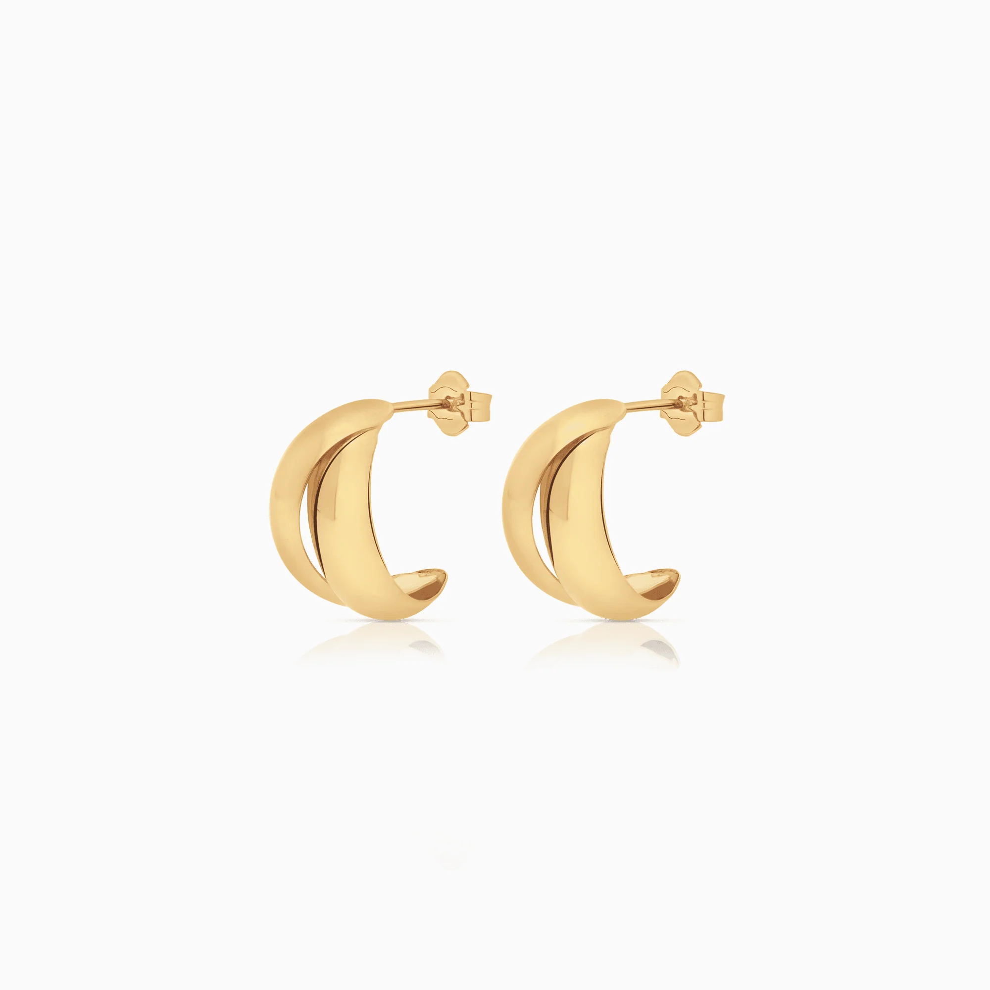 Gold earrings 1.66g 18K gold