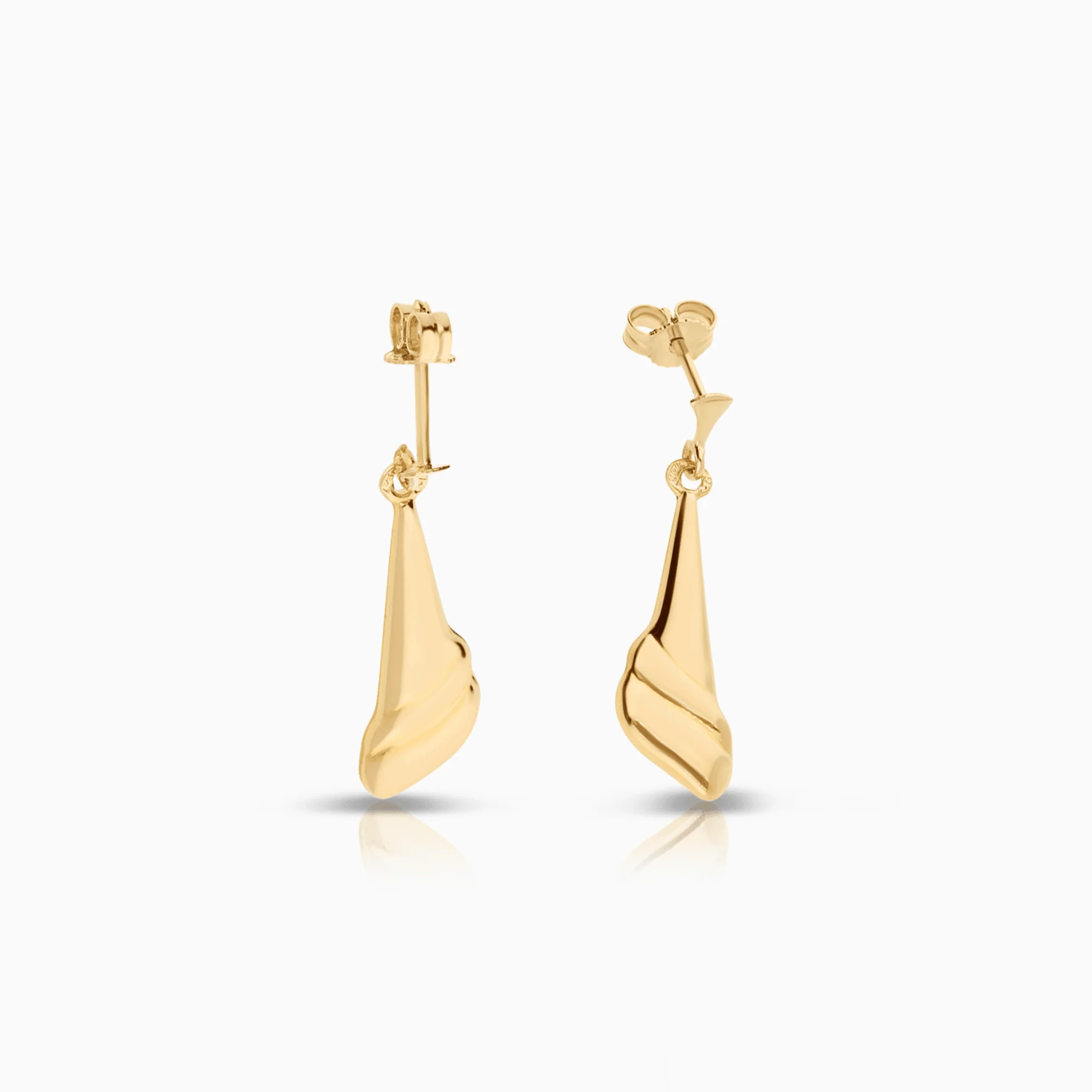 Gold earrings 1.70g 18K gold - Image 2