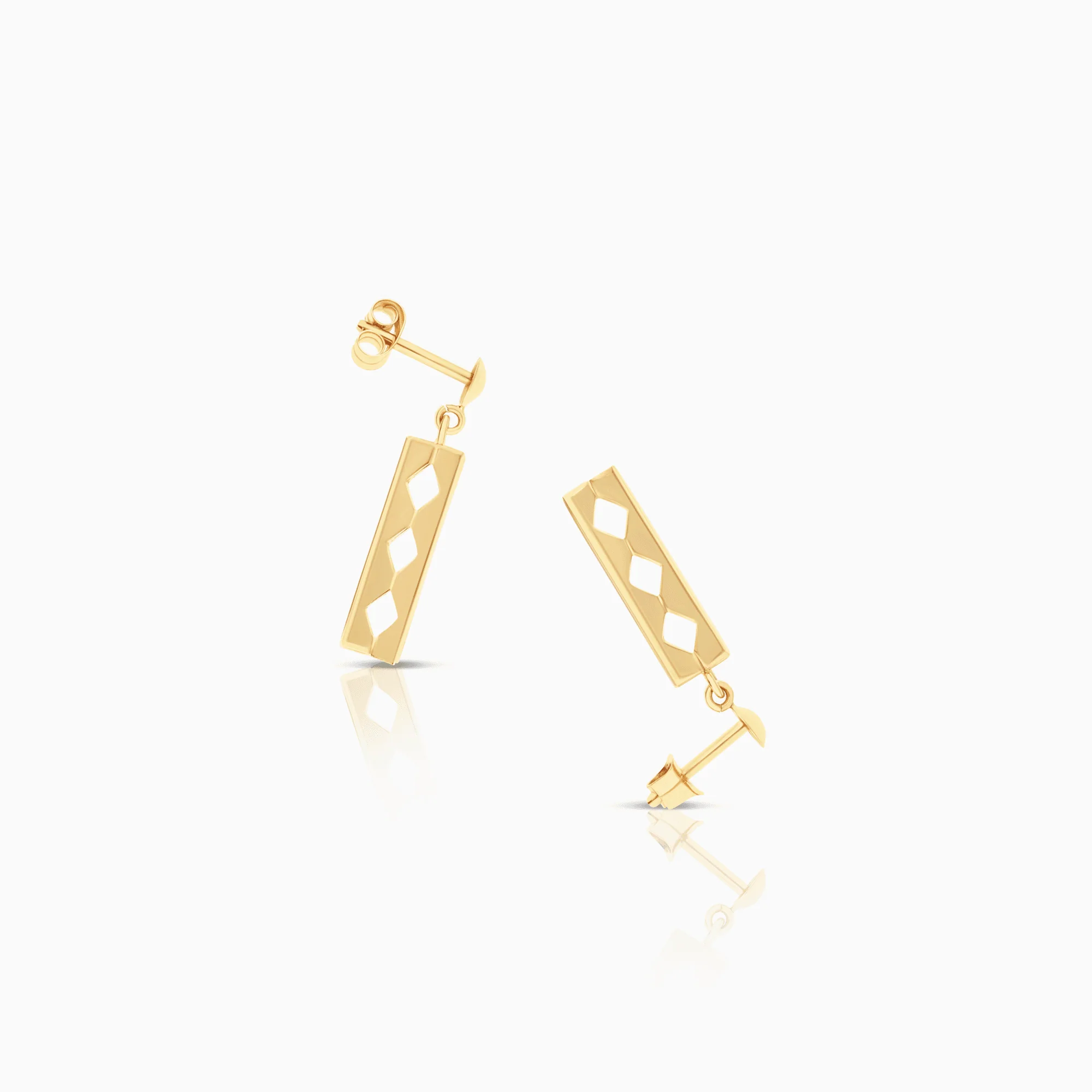 Gold earrings 1.82g 18K gold - Image 2