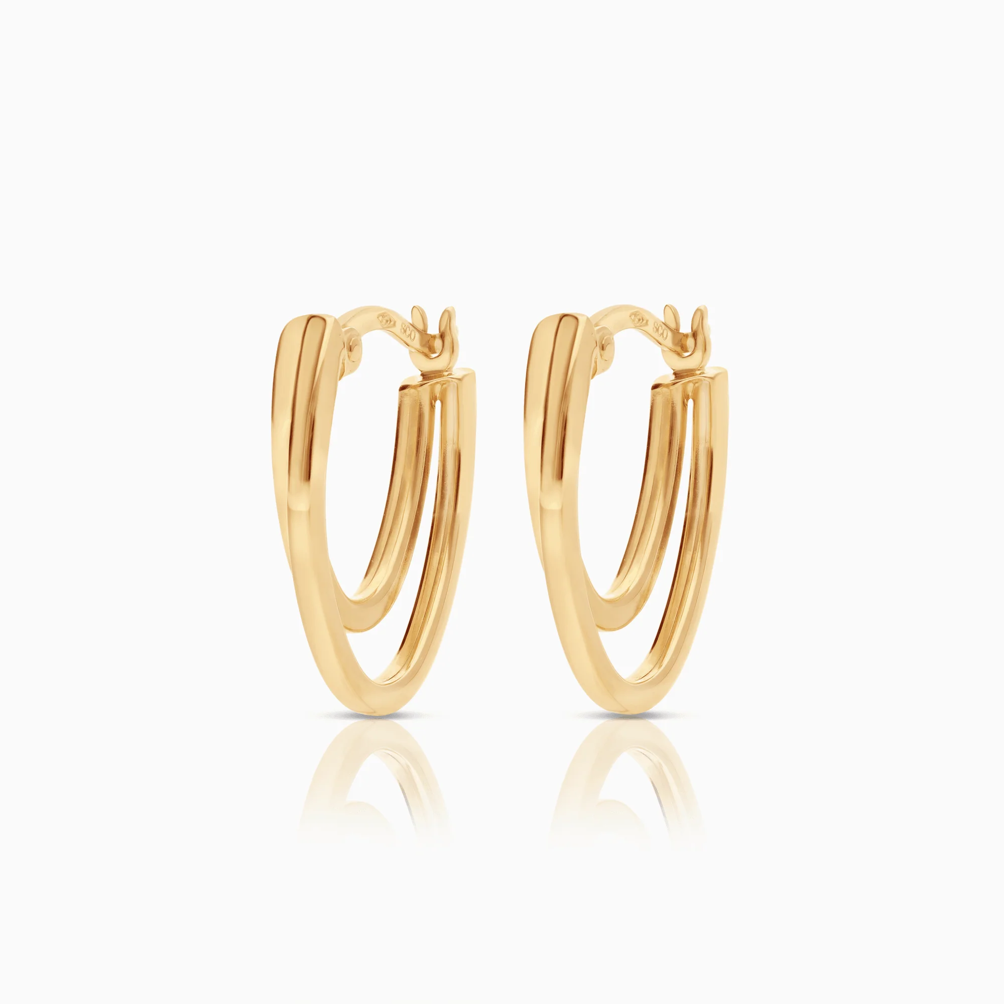 Gold Earrings 1.85g 18K Gold