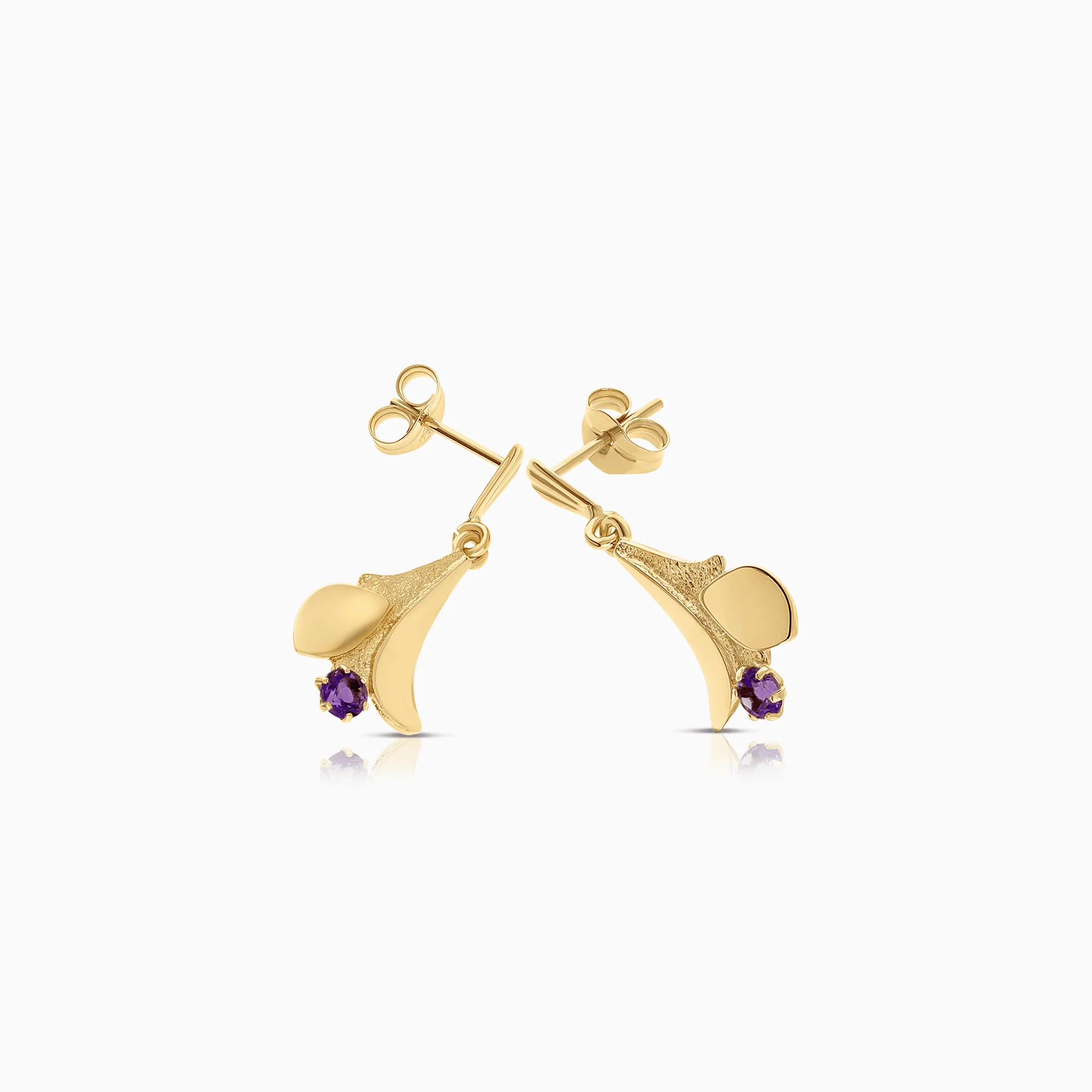 Gold Earrings 1.85g 18K Gold - Image 2
