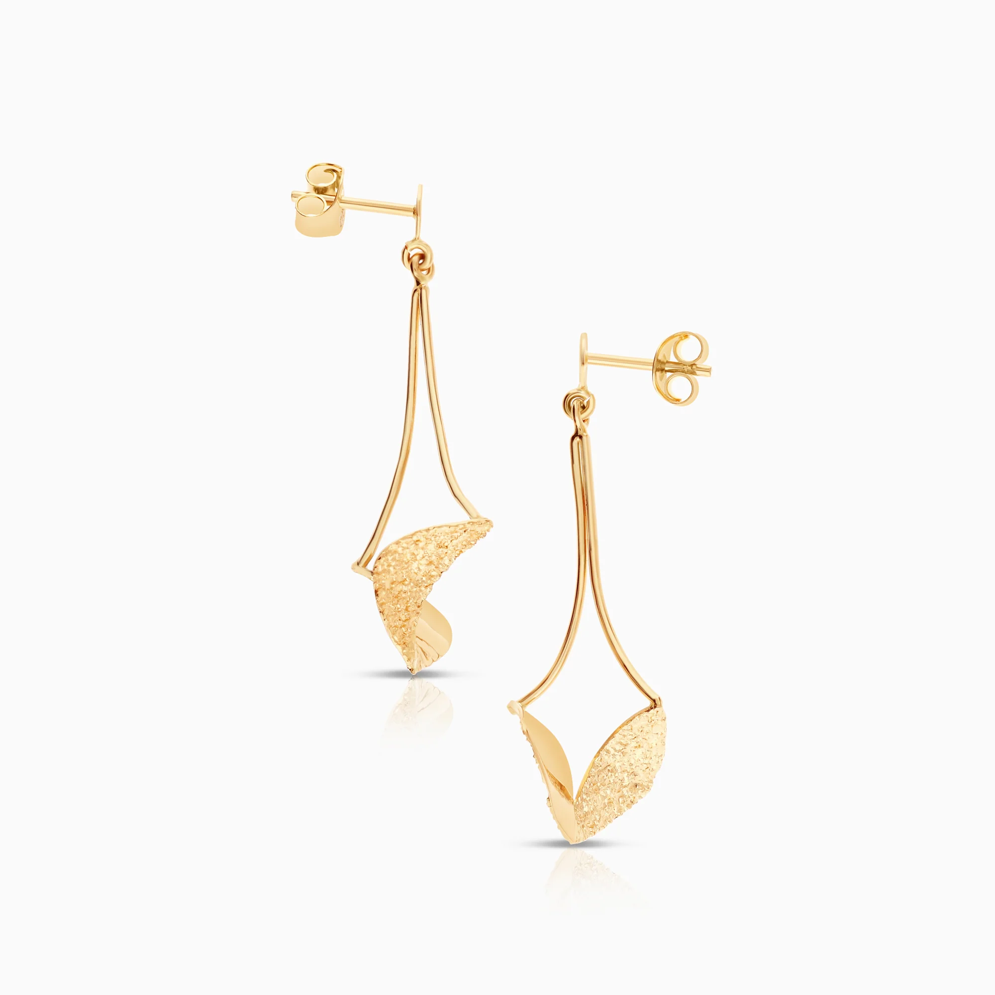 Gold earrings 2.61 18K gold - Image 2