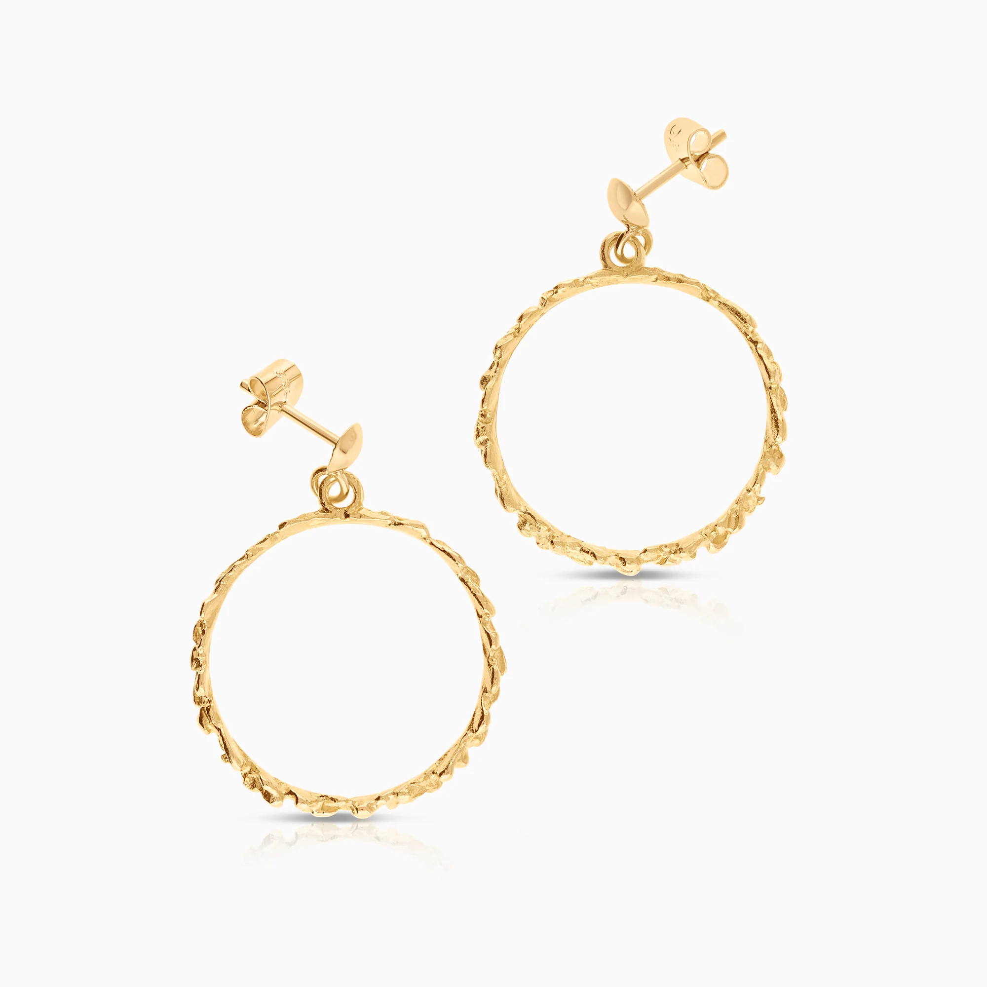 Gold earrings 4.72g 18K gold - Image 2