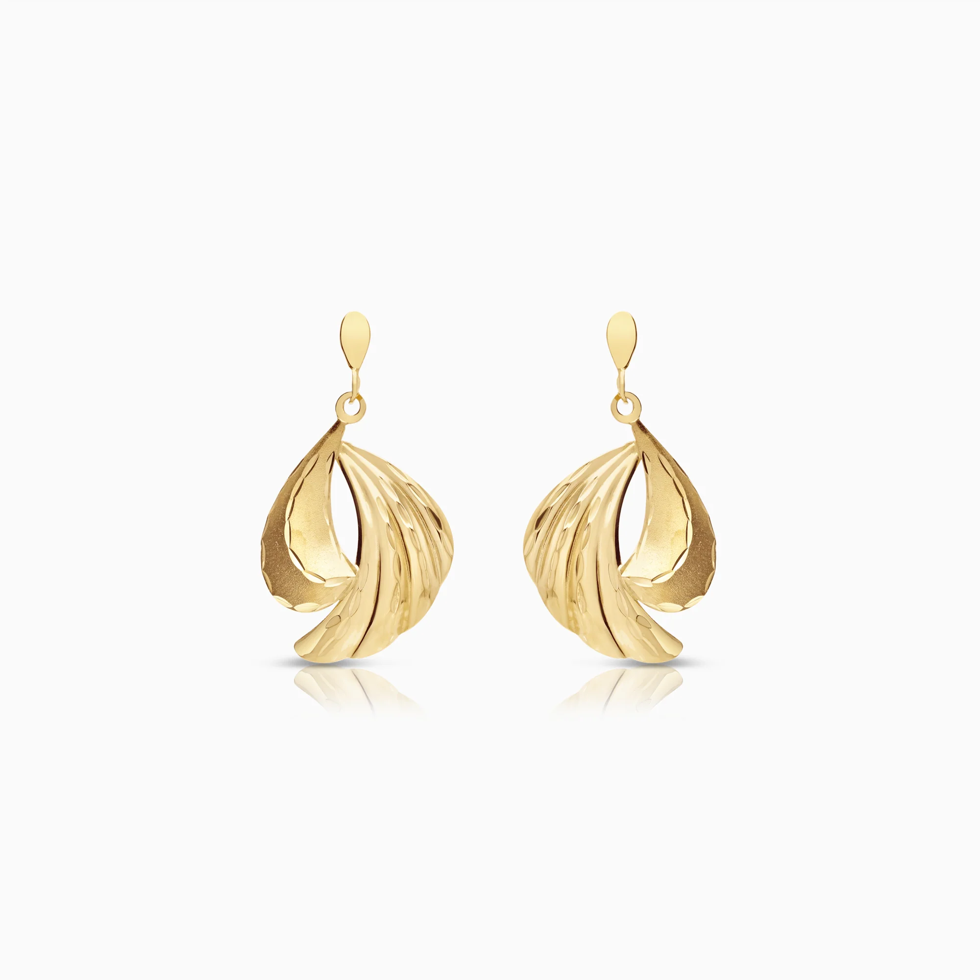 Gold earrings 2.02g 18K gold