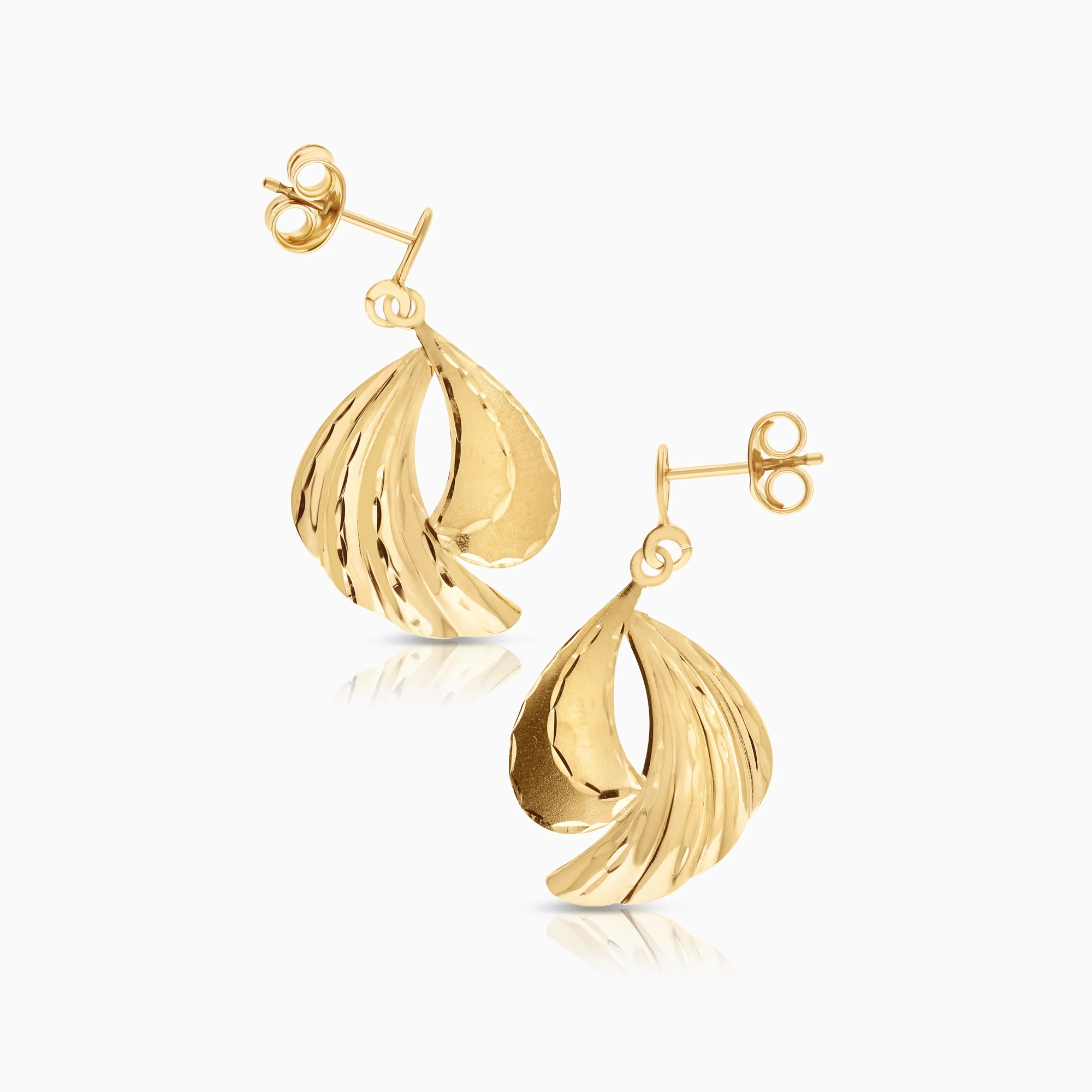 Gold earrings 2.02g 18K gold - Image 2