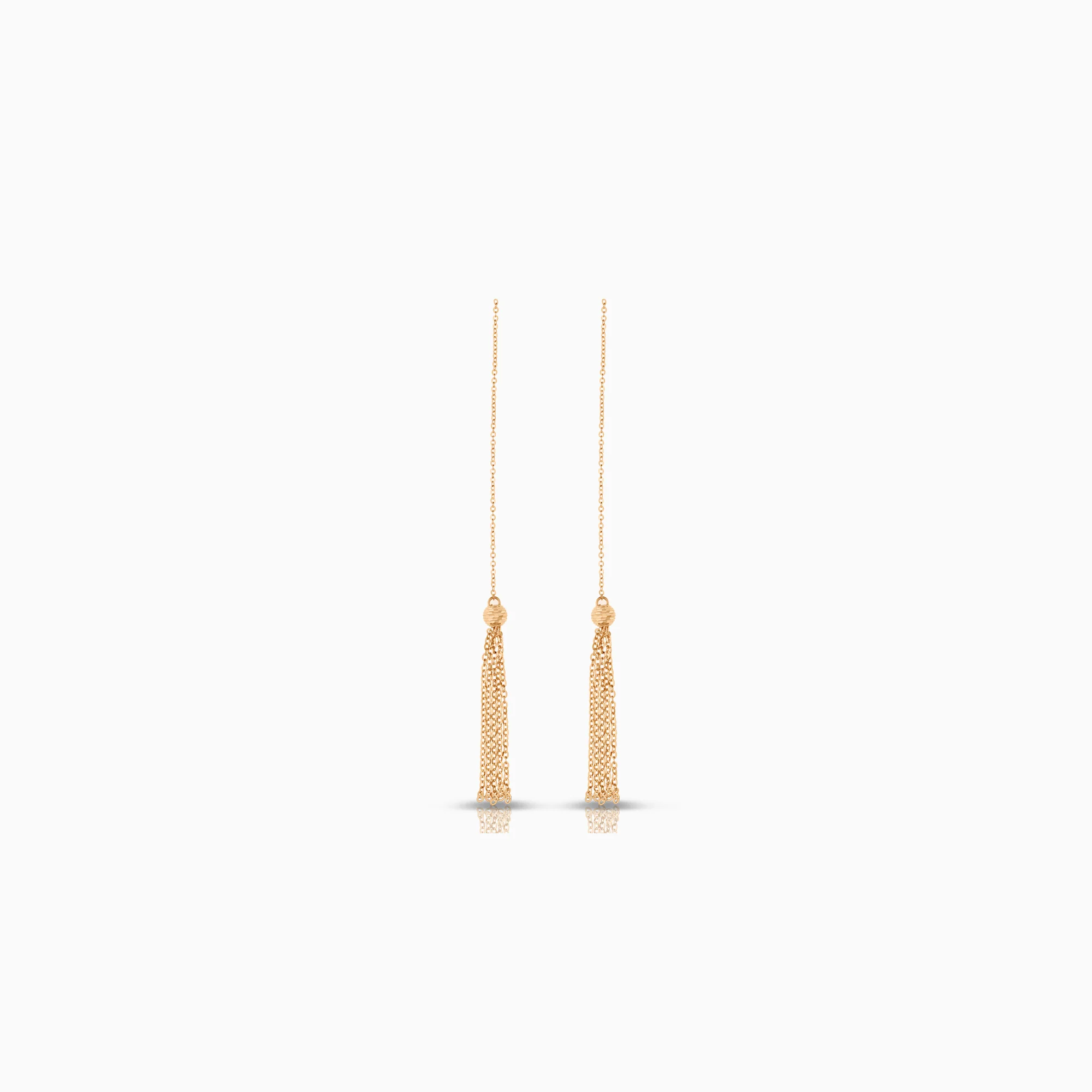 Gold earrings 2.12g 18K rose gold