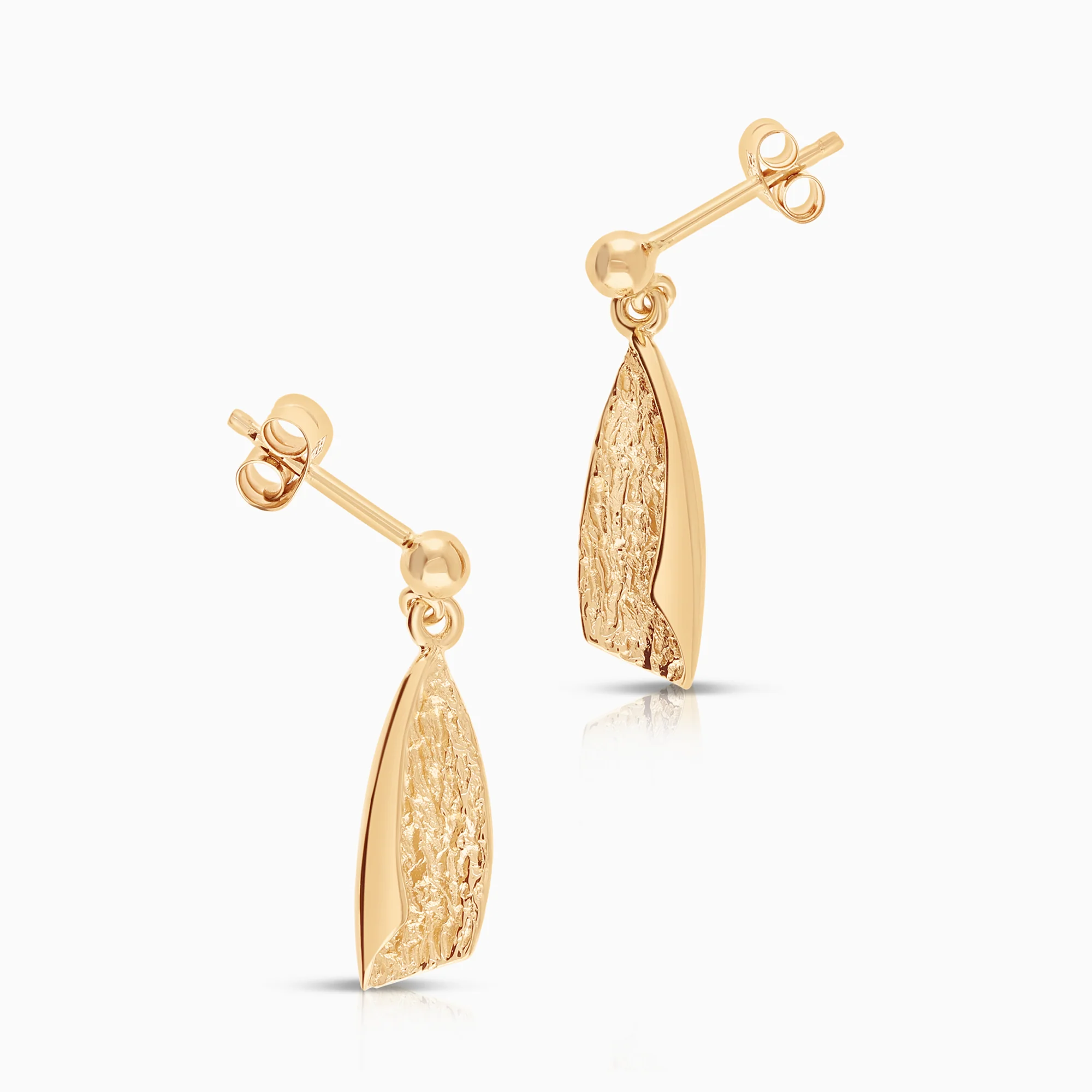 Gold earrings 2.21g 18K gold - Image 2