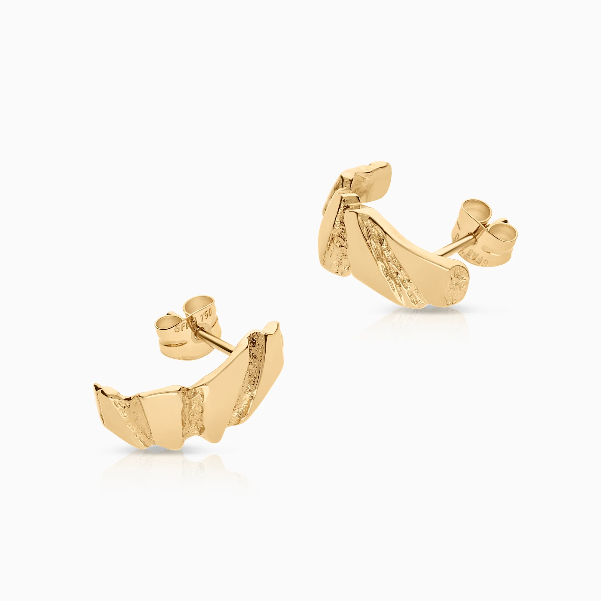 Gold earrings 2.40g 18K gold - Image 2