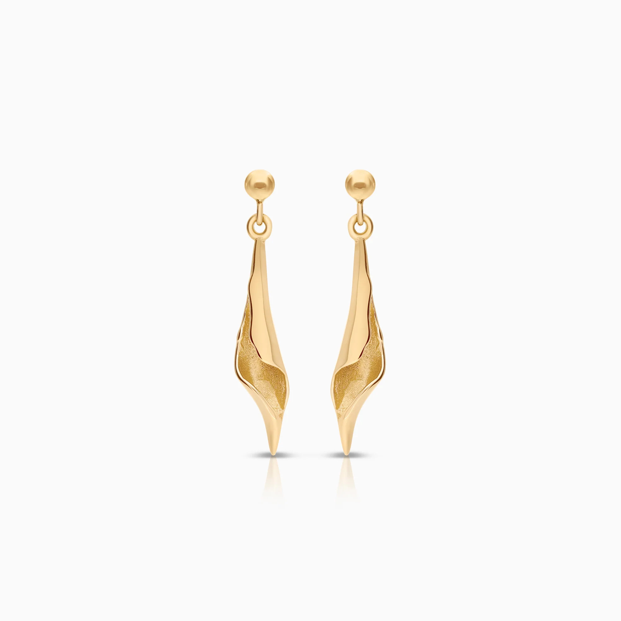 Gold earrings 2.41g 18K gold