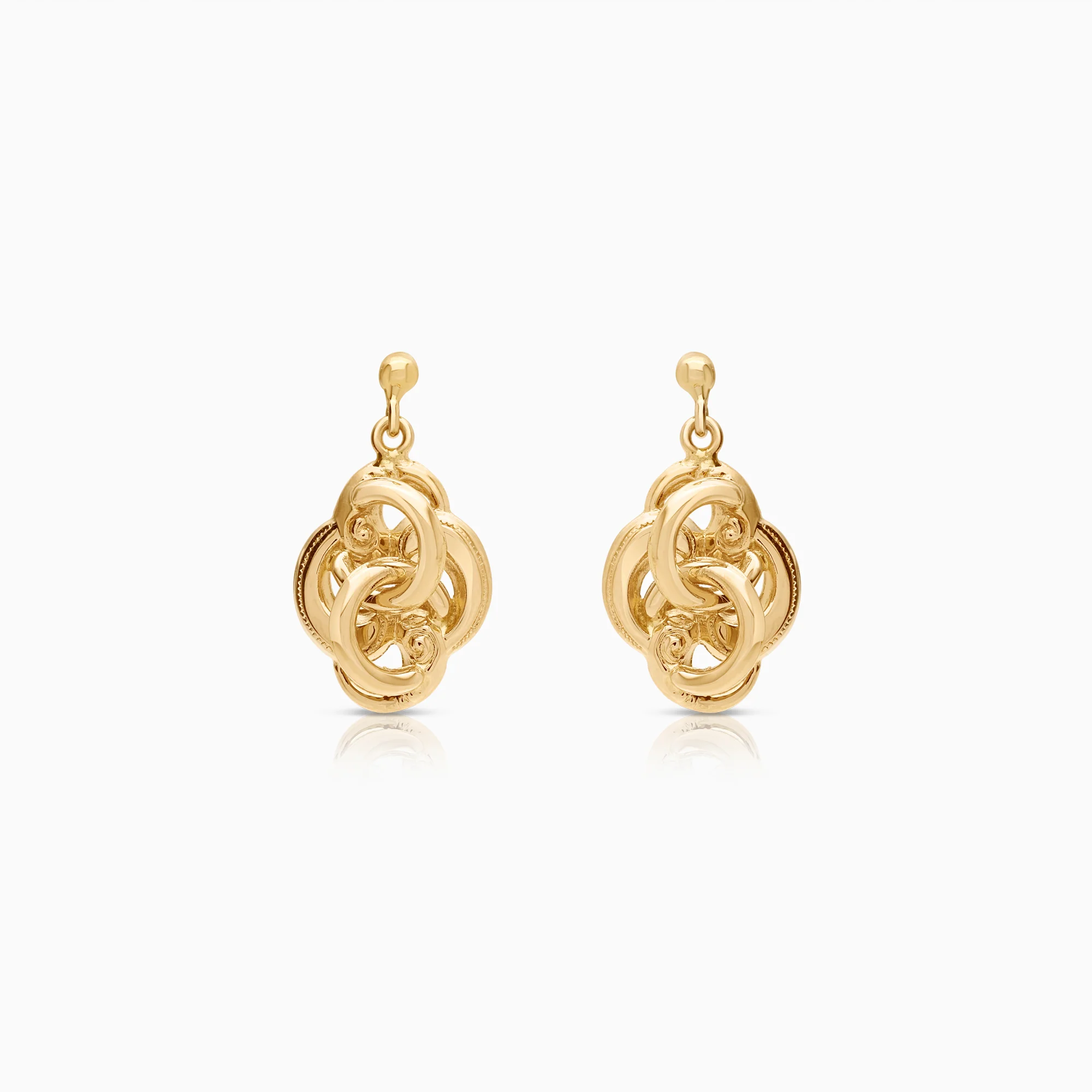 Gold stud earrings 2.83g 18K gold
