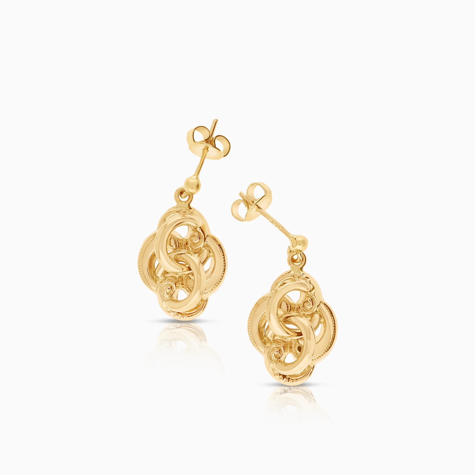 Gold stud earrings 2.83g 18K gold - Image 2