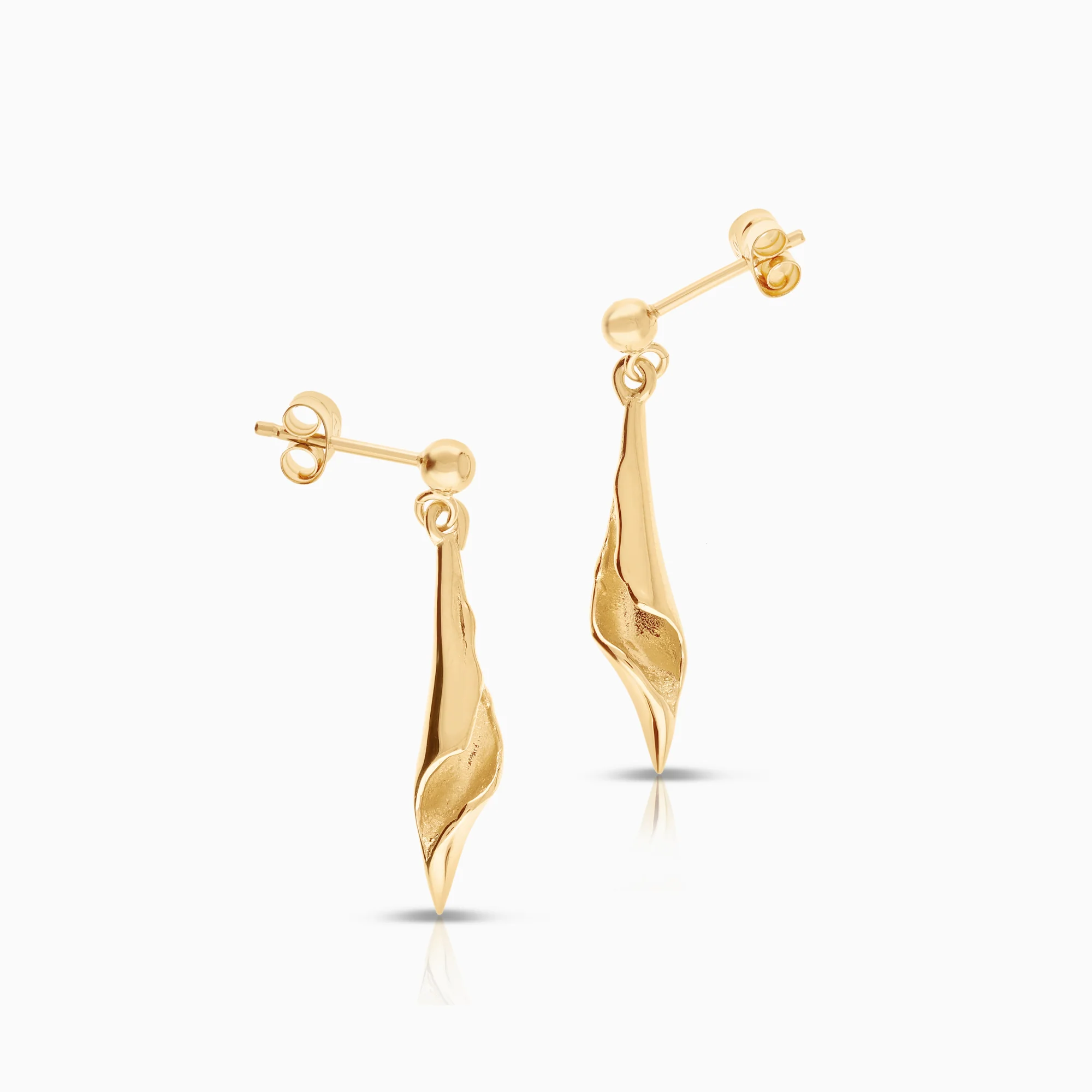 Gold earrings 2.87g 18K gold - Image 2