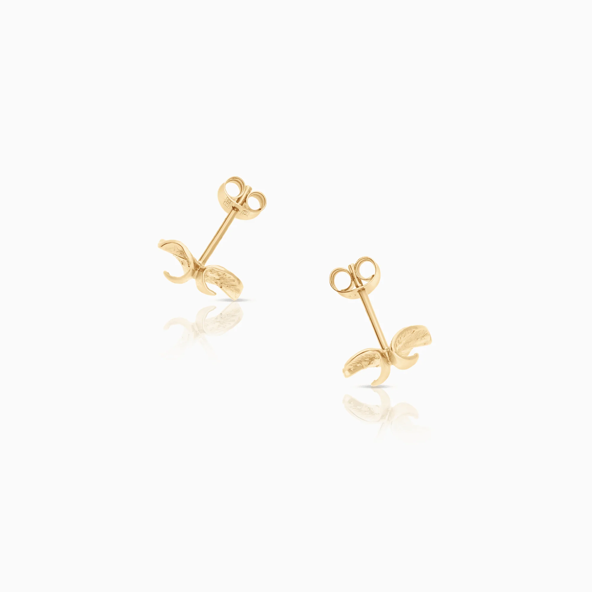 Gold earrings 2.02g 18K gold - Image 2