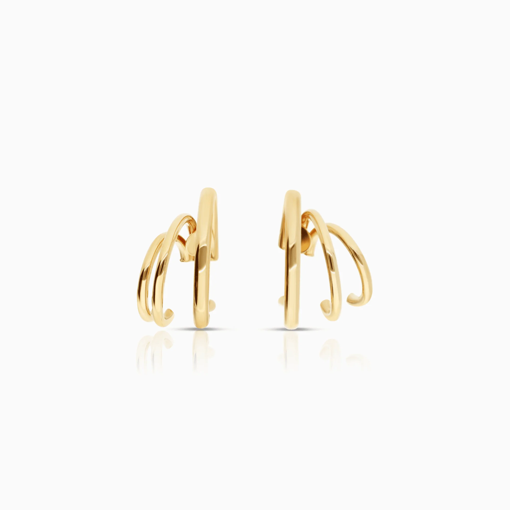 Gold earrings 2.10g 18K gold