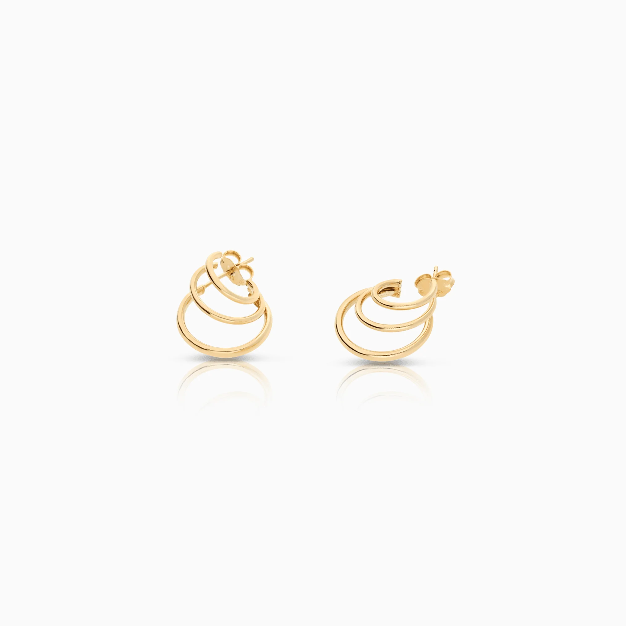Gold earrings 2.10g 18K gold - Image 2