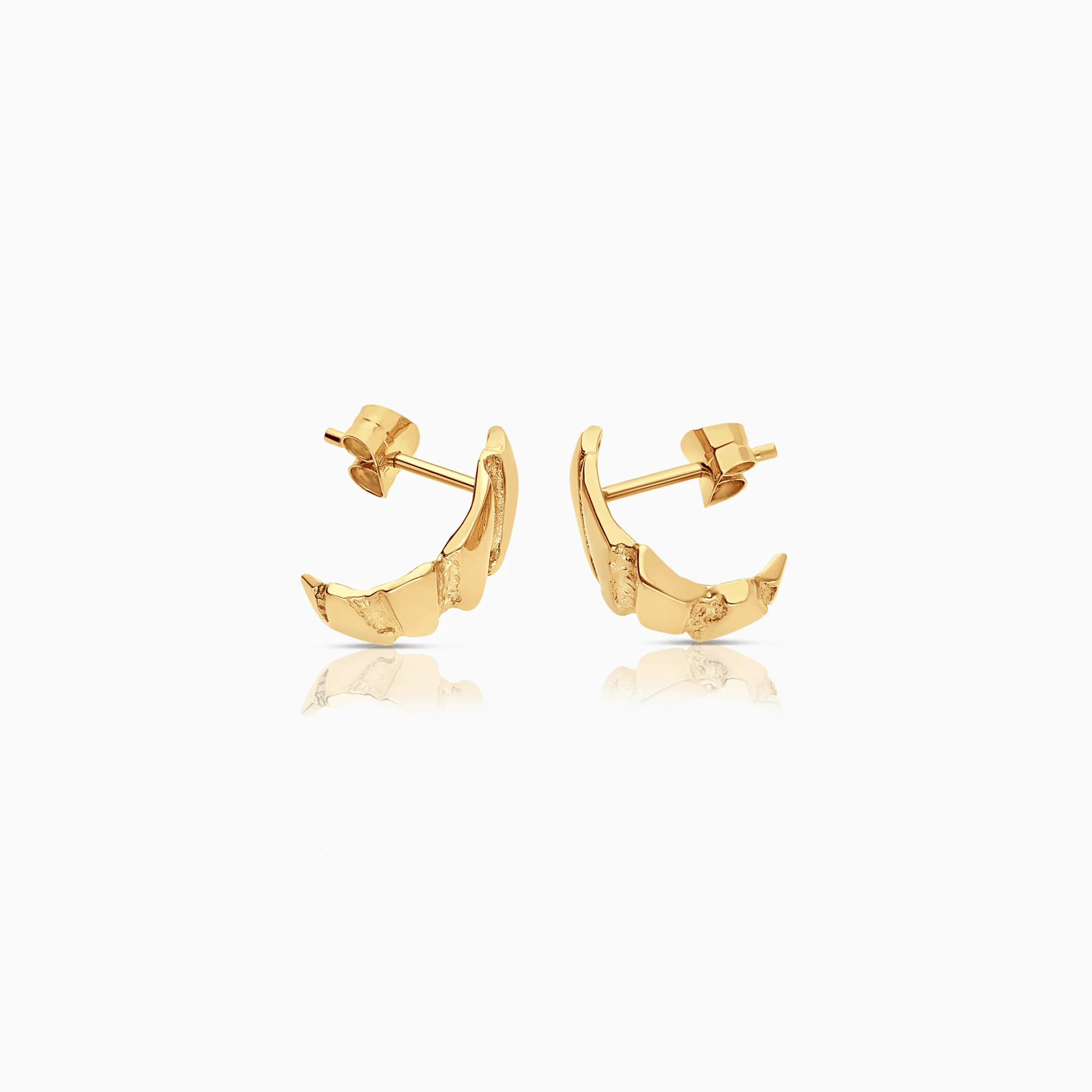 Gold earrings 2.22g 18K gold - Image 2