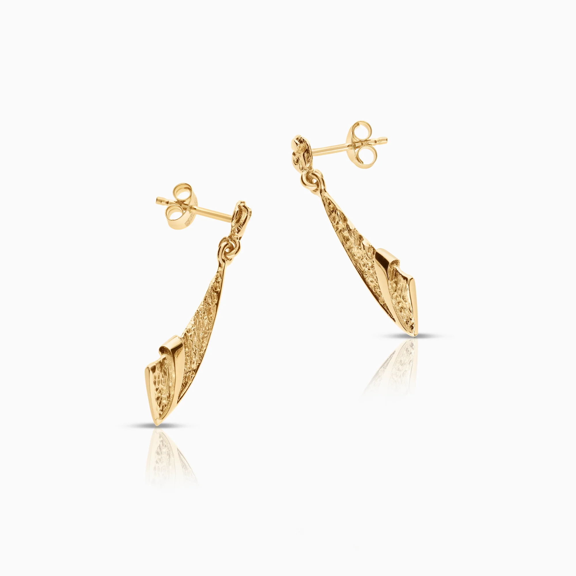 Gold earrings 2.41g 18K gold - Image 2