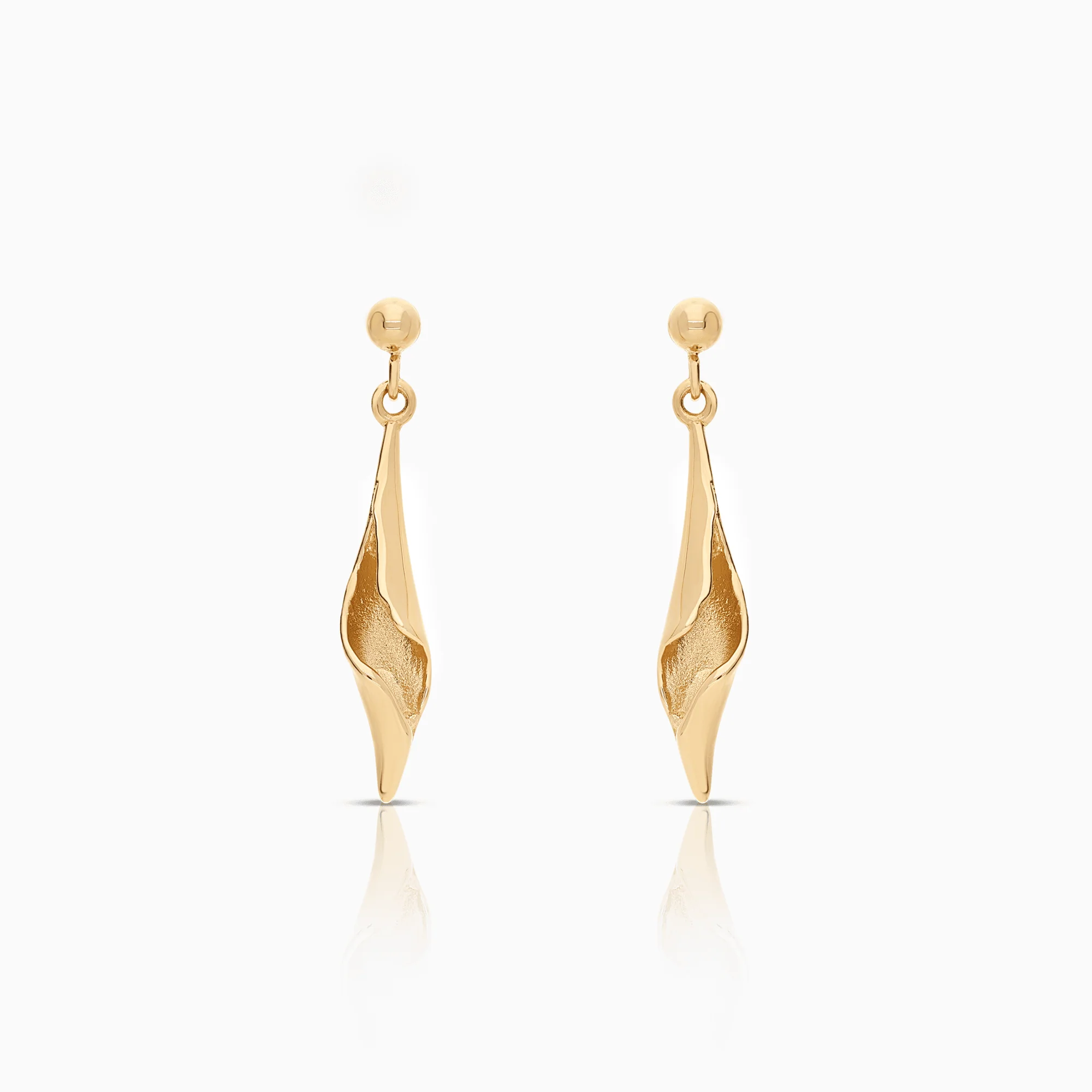 Gold earrings 2.46g 18K gold